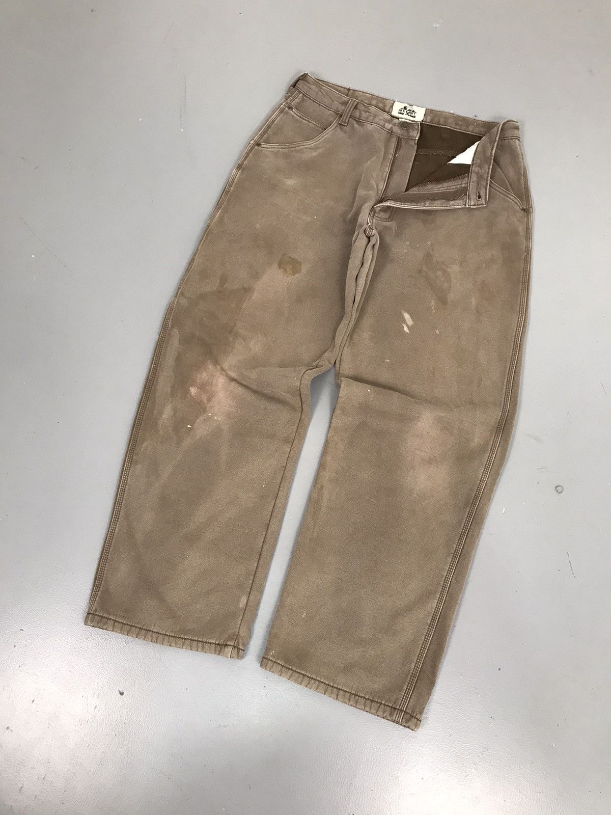 Vintage Vintage old mill winter wear baggy fit carpenter denim Size US 34 / EU 50 - 2 Thumbnail