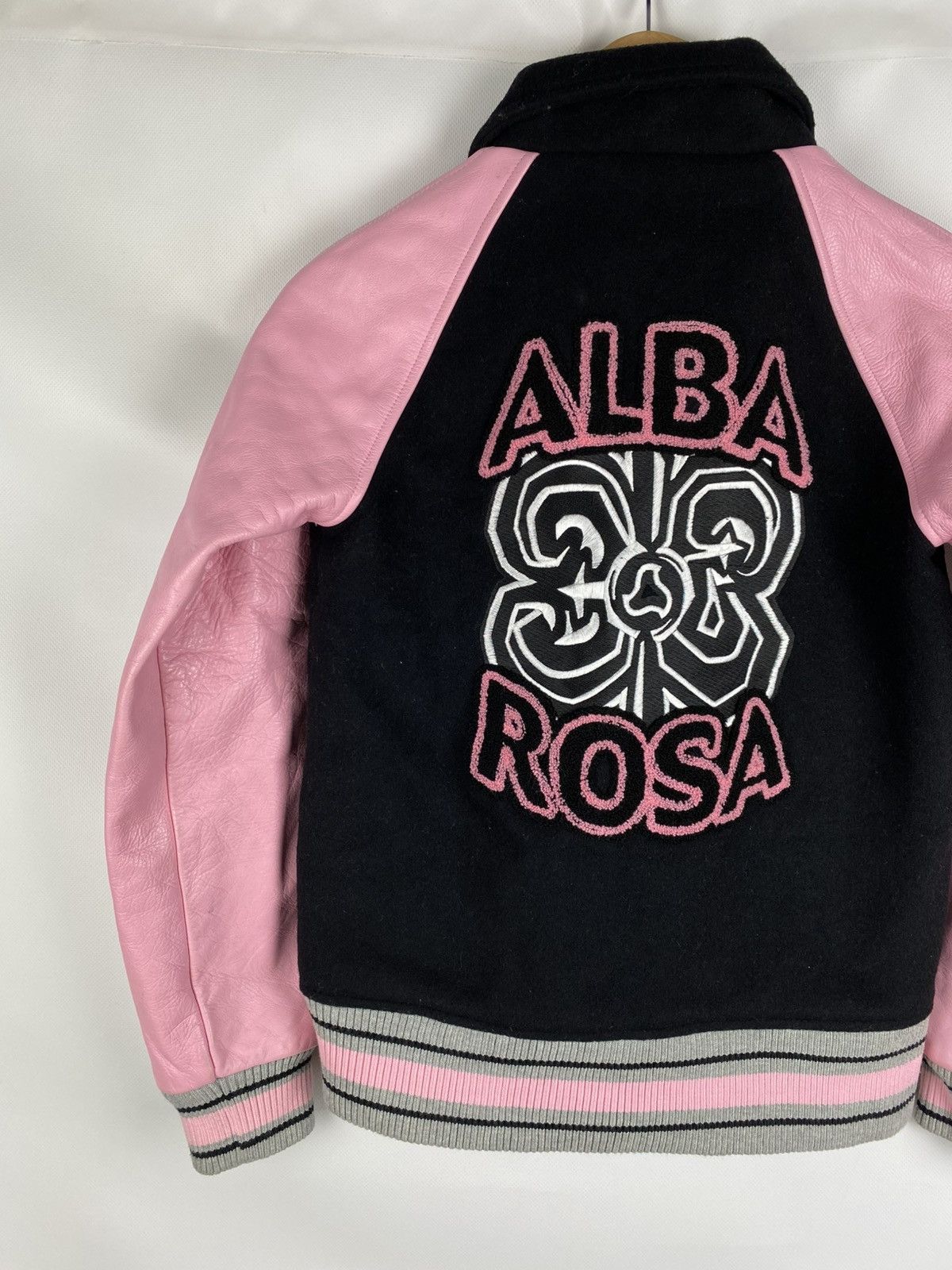 Japanese Brand Alba Rosa My Tane varsity leather / wool bomber jacket Size S / US 4 / IT 40 - 16 Thumbnail