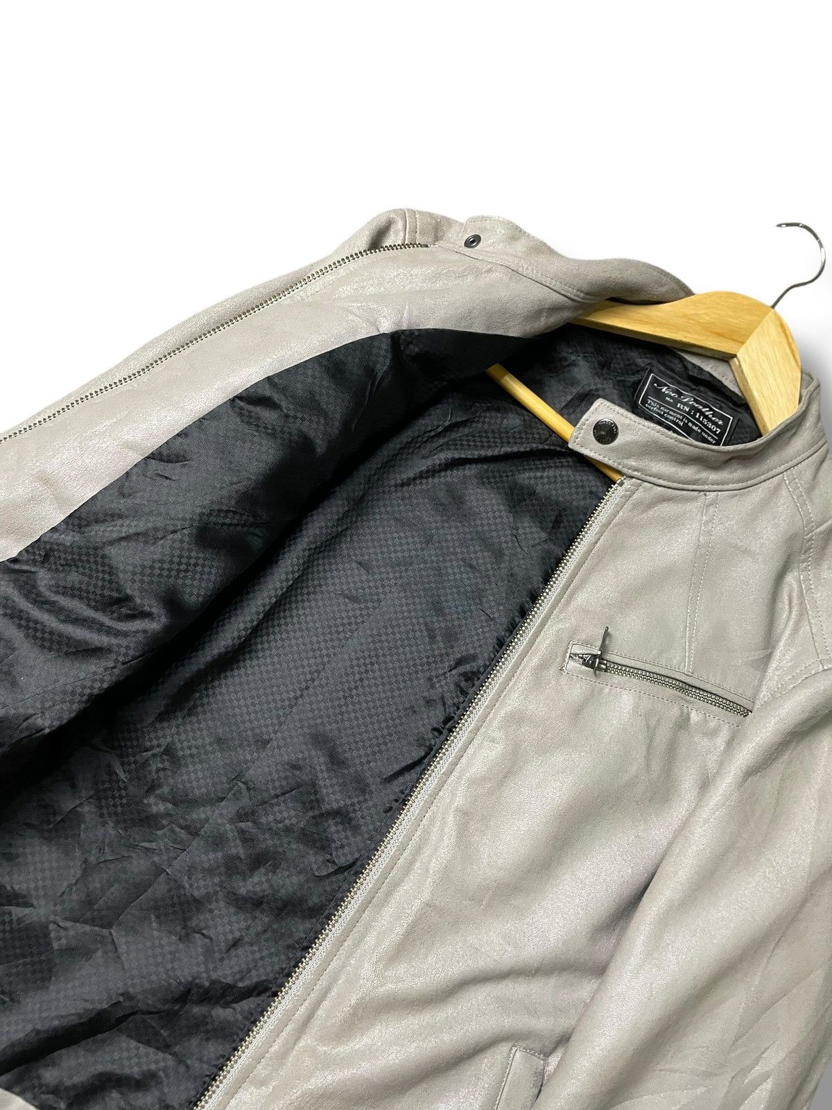 Japanese Brand × Uniqlo × Vintage Uniqlo Neo Garment Leather Jacket (107) Size US M / EU 48-50 / 2 - 6 Thumbnail