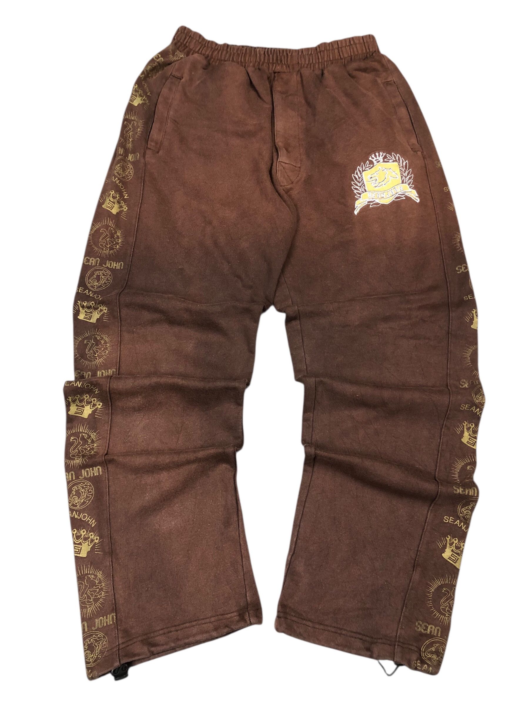 Sean John Vintage Y2k Sean John Baggy Wide Leg Sweatpants Size US 34 / EU 50 - 1 Thumbnail