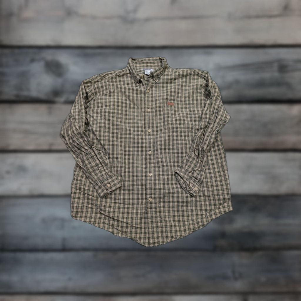 Carhartt VINTAGE Carhartt Button-Up Shirt Mens XL Brown Plaid Workwear Lumberjack S147OLV Size US XL / EU 56 / 4 - 1 Thumbnail