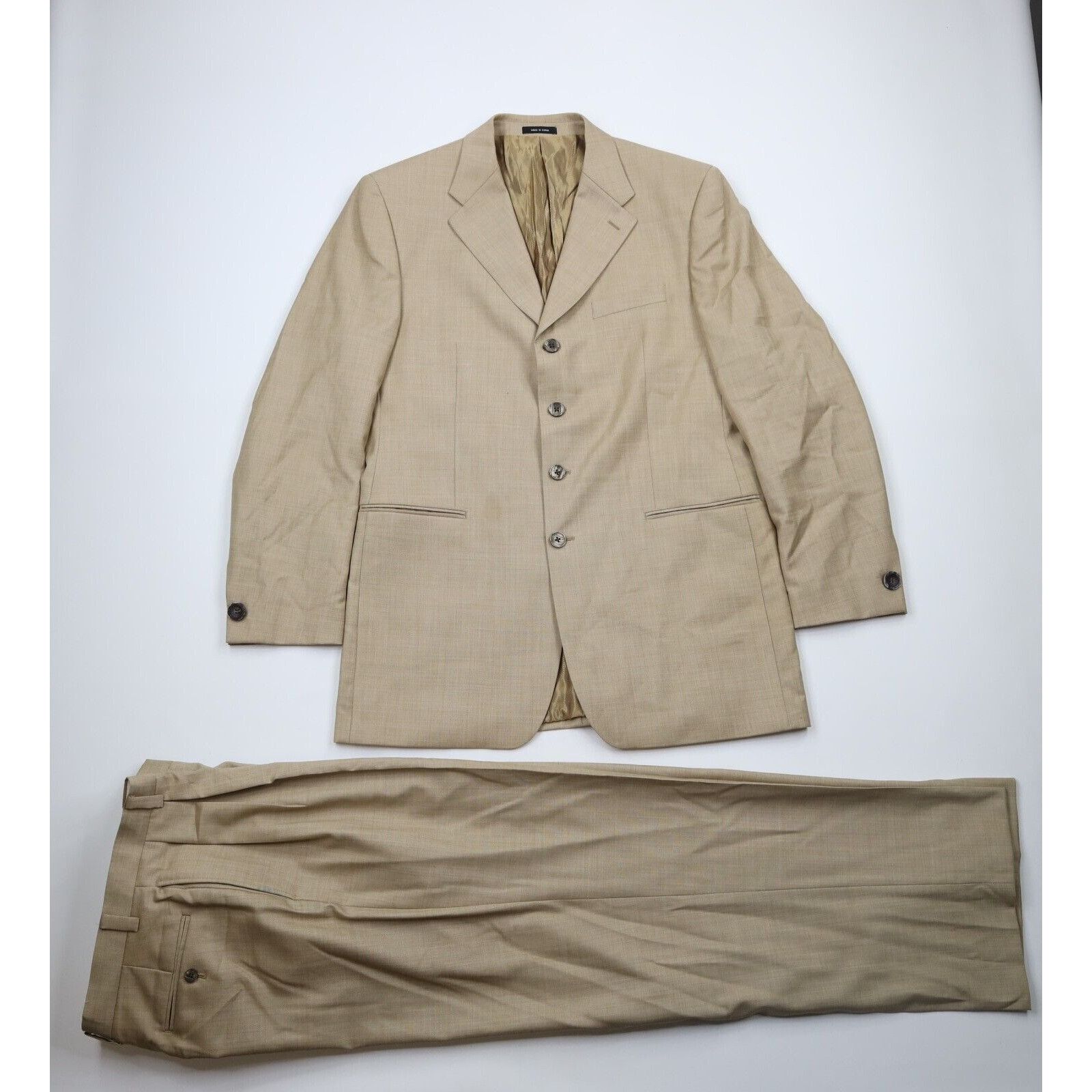 Vintage 90s FUBU Baggy Player Pimp Wool 2 Piece Suit