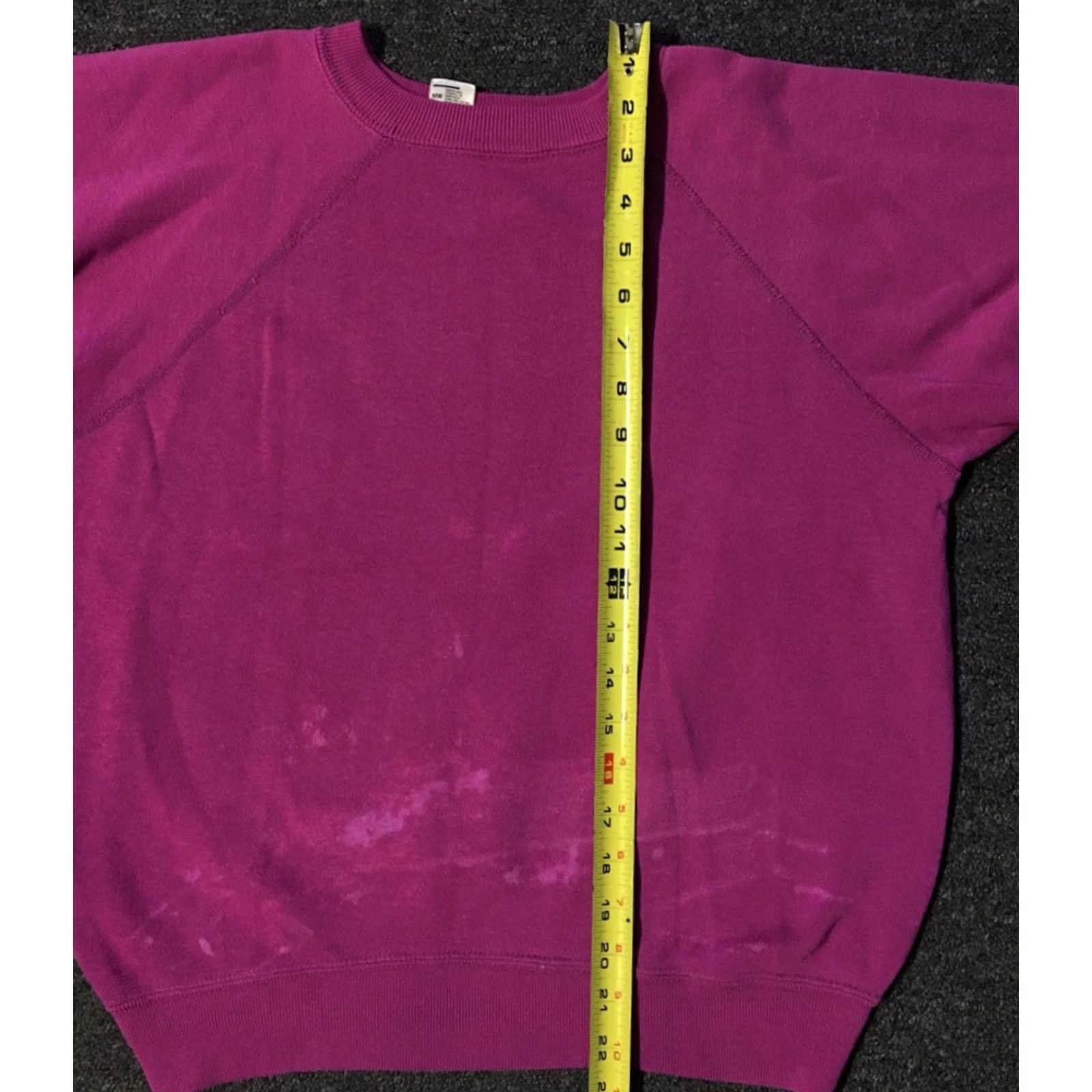 Vintage Sportswear Sweatshirt Men S Pink Bleach Distressed 60s 70s Vintage Grunge Surf Punk USA Size US S / EU 44-46 / 1 - 7 Thumbnail