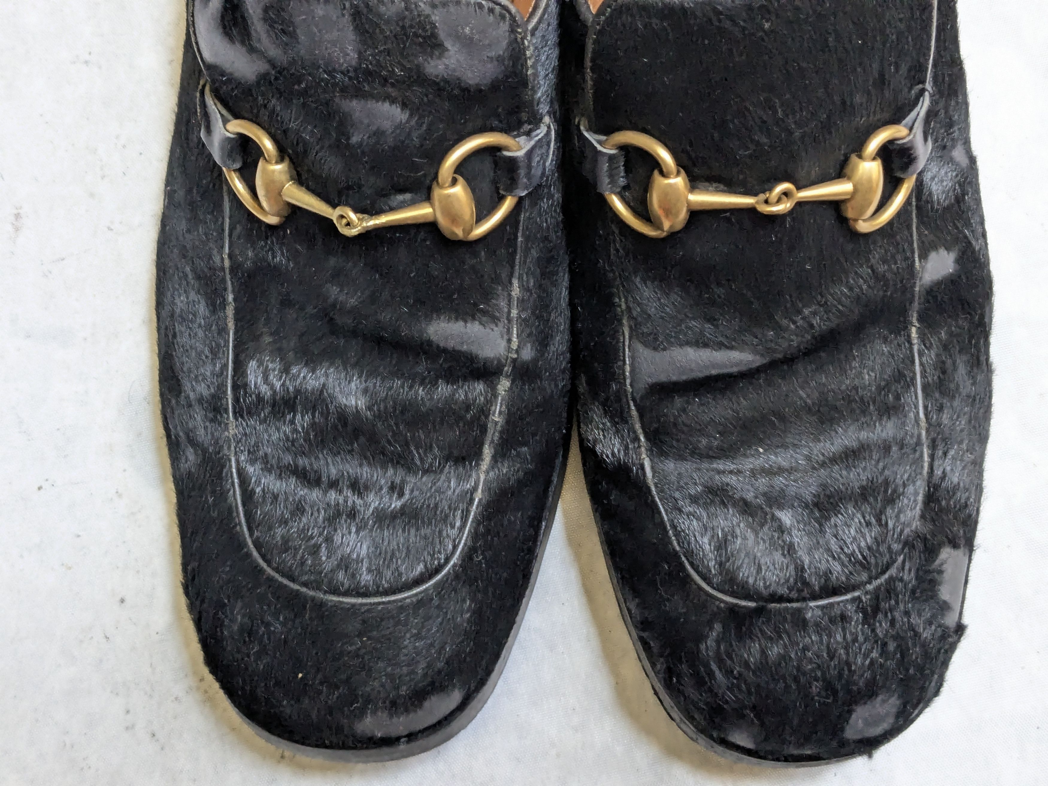 Gucci Gucci Horsebit Loafers Black Pony Hair 9 Heeled Size US 9 / EU 42 - 4 Thumbnail