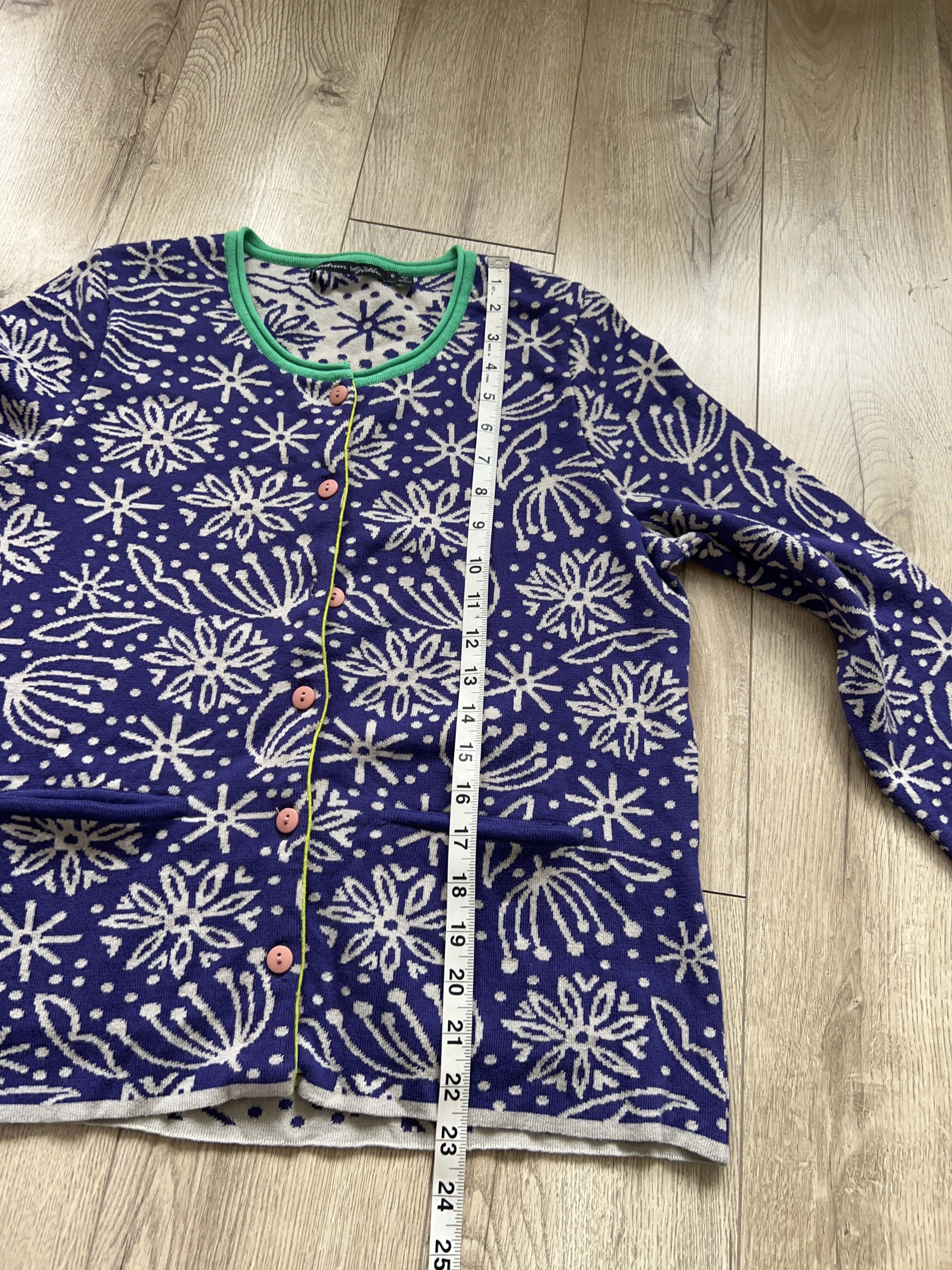 Designer × Traditional Weatherwear Gudrun Sjoden Aqua Organic Cotton Cardigan Button Sweater Size S / US 4 / IT 40 - 8 Thumbnail