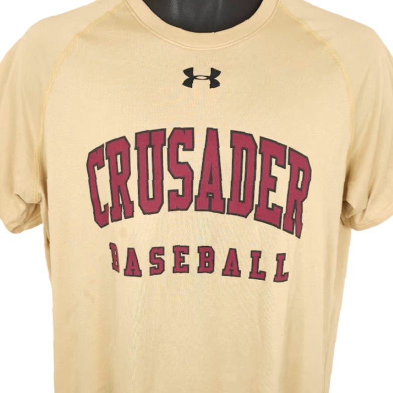 Under Armour Under armour Crusaders Baseball T Shirt Mens Size Medium Gold Faith Lutheran Las Vegas Sports 2020s Shirt Mens Gold Reactors Size US M / EU 48-50 / 2 - 2 Thumbnail