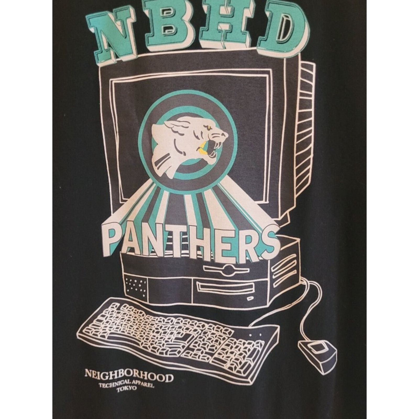 Neighborhood Neighborhood NBHD Panthers Computer Graphic Tee Black XL Size US XL / EU 56 / 4 - 2 Thumbnail