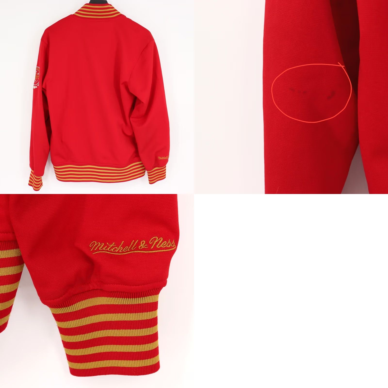 Mitchell & Ness Mitchell & Ness San Francisco 49ers Throwbacks Size S Red Varsity Bomber Jacket Size US S / EU 44-46 / 1 - 8 Thumbnail