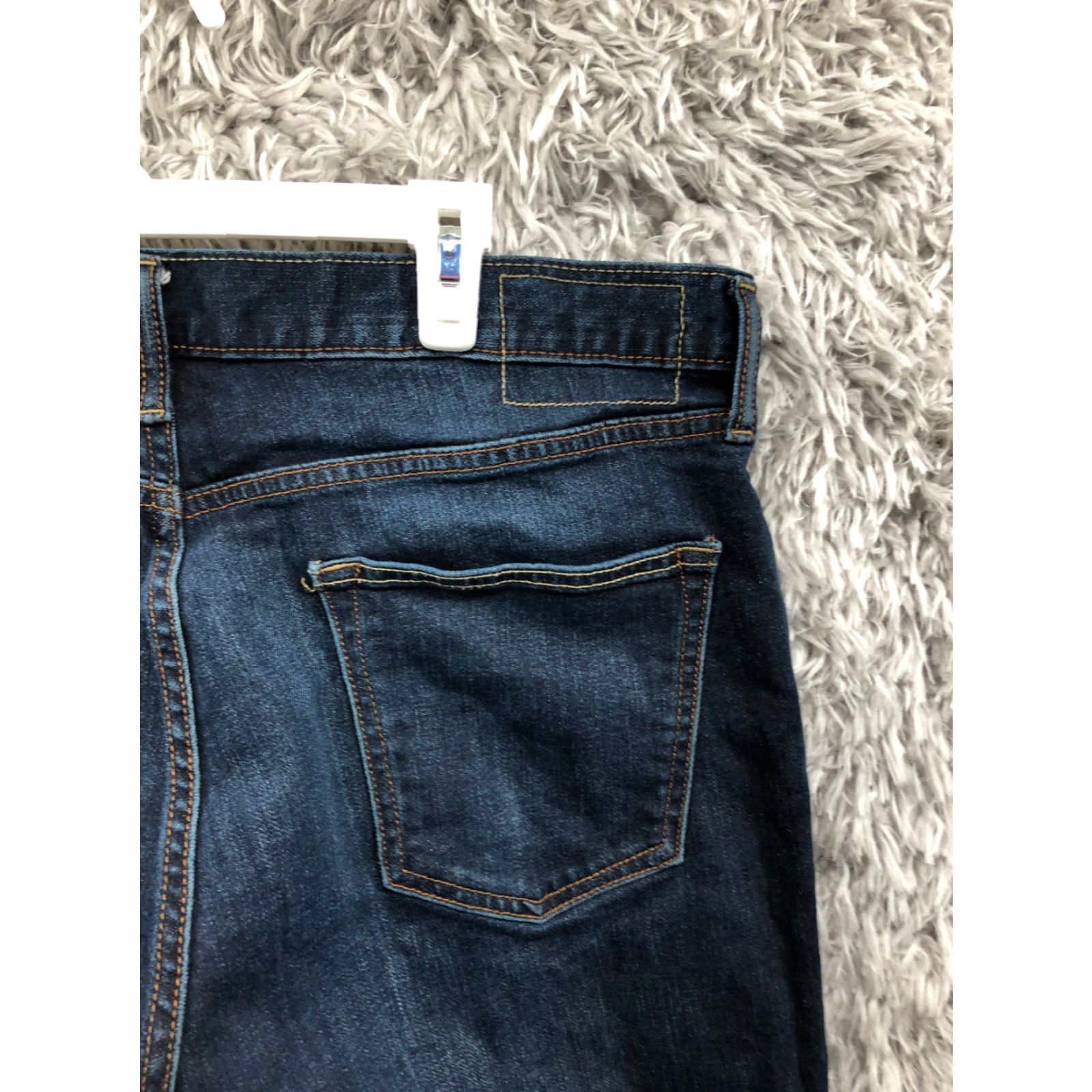 Old Navy Old Navy Slim Jeans Size 34x34 Mens Mid Rise Straight Leg Dark Wash Blue Denim Jeans Size US 34 / EU 50 - 6 Thumbnail