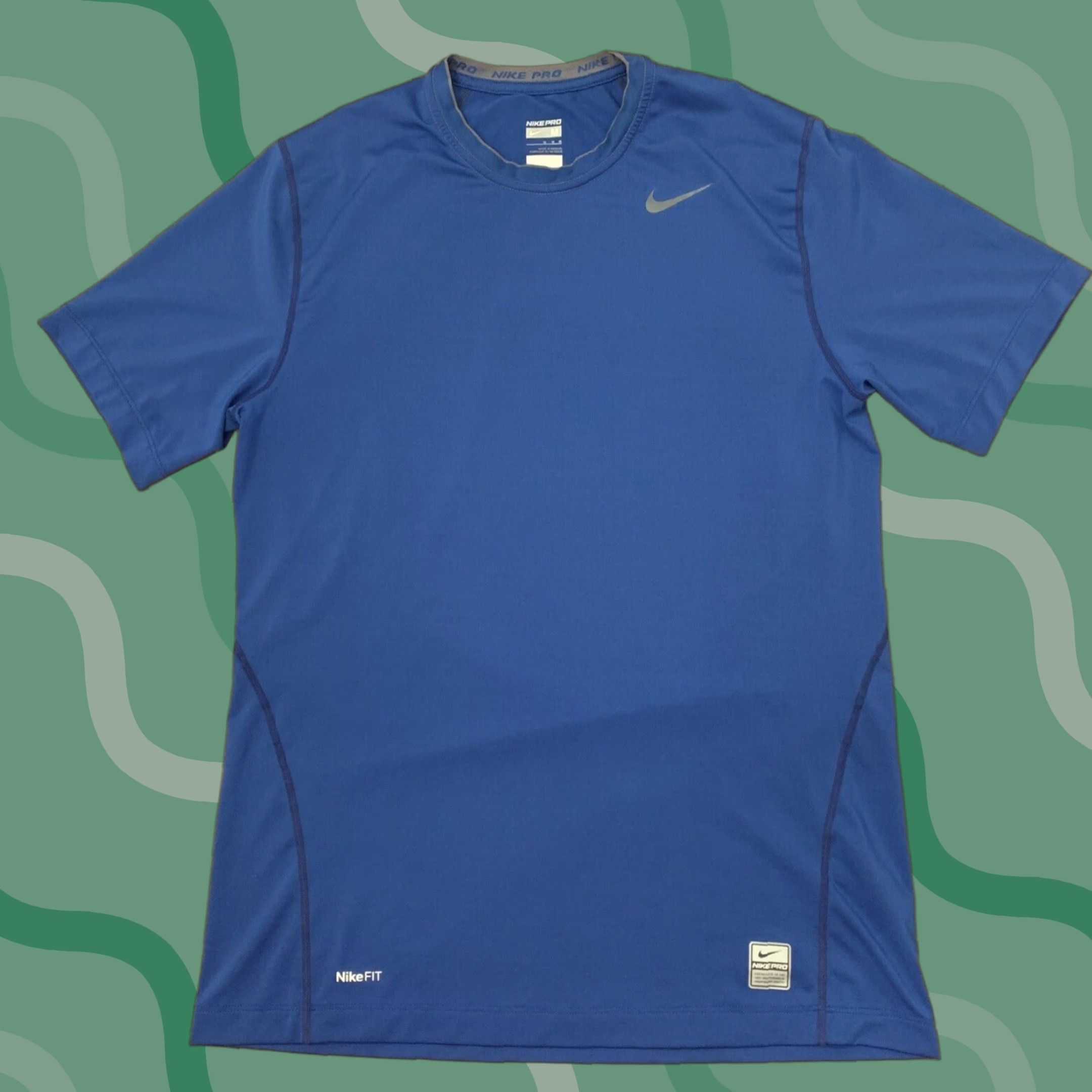 Nike Nike Pro Nike Fit Blue Active Men's T-Shirt - Size M Size US M / EU 48-50 / 2 - 1 Thumbnail