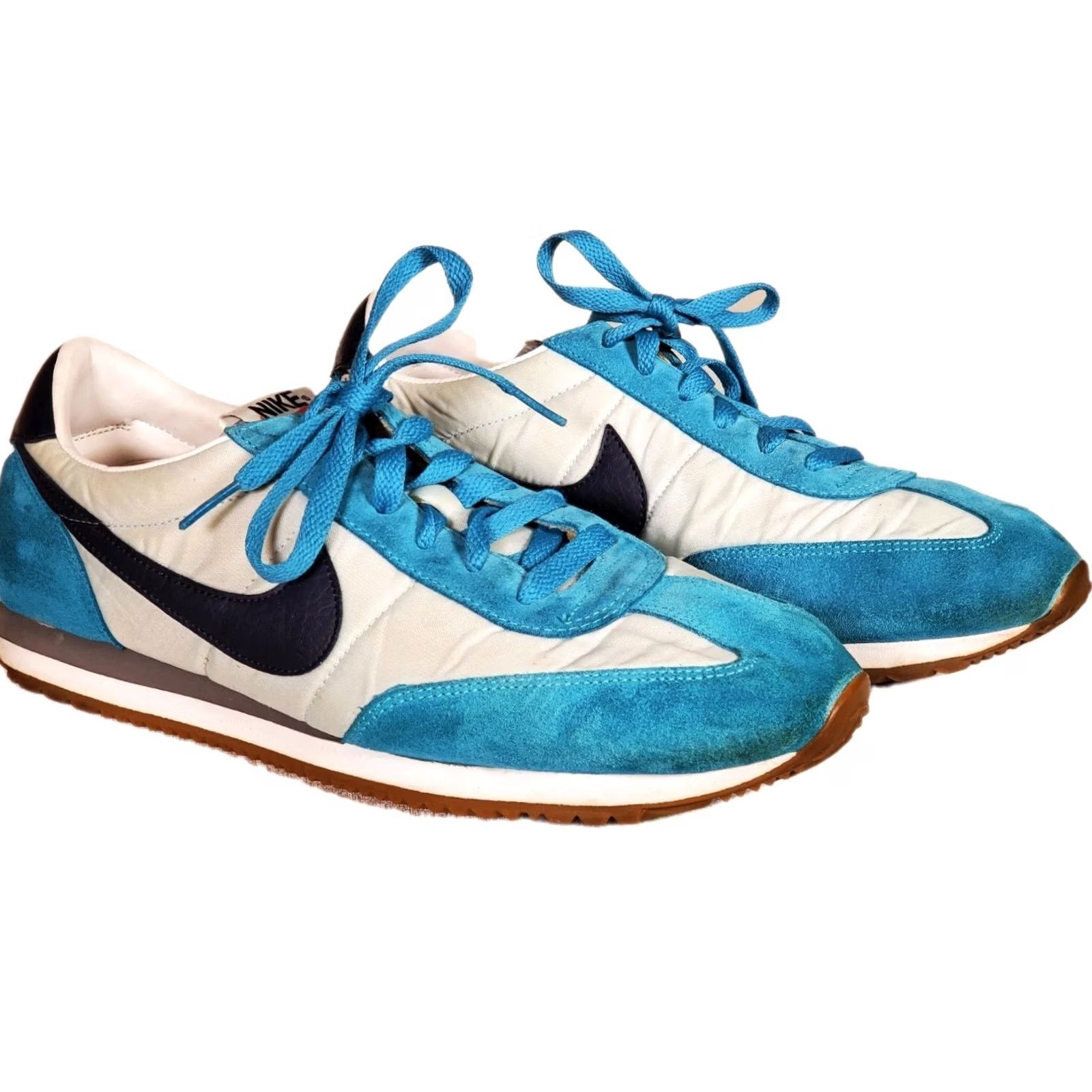 Nike VINTAGE Nike Oceania Trainer Sneaker 307165-401 Teal Navy Light Blue Womens 11 sneakers Size US 11 / IT 41 - 2 Thumbnail