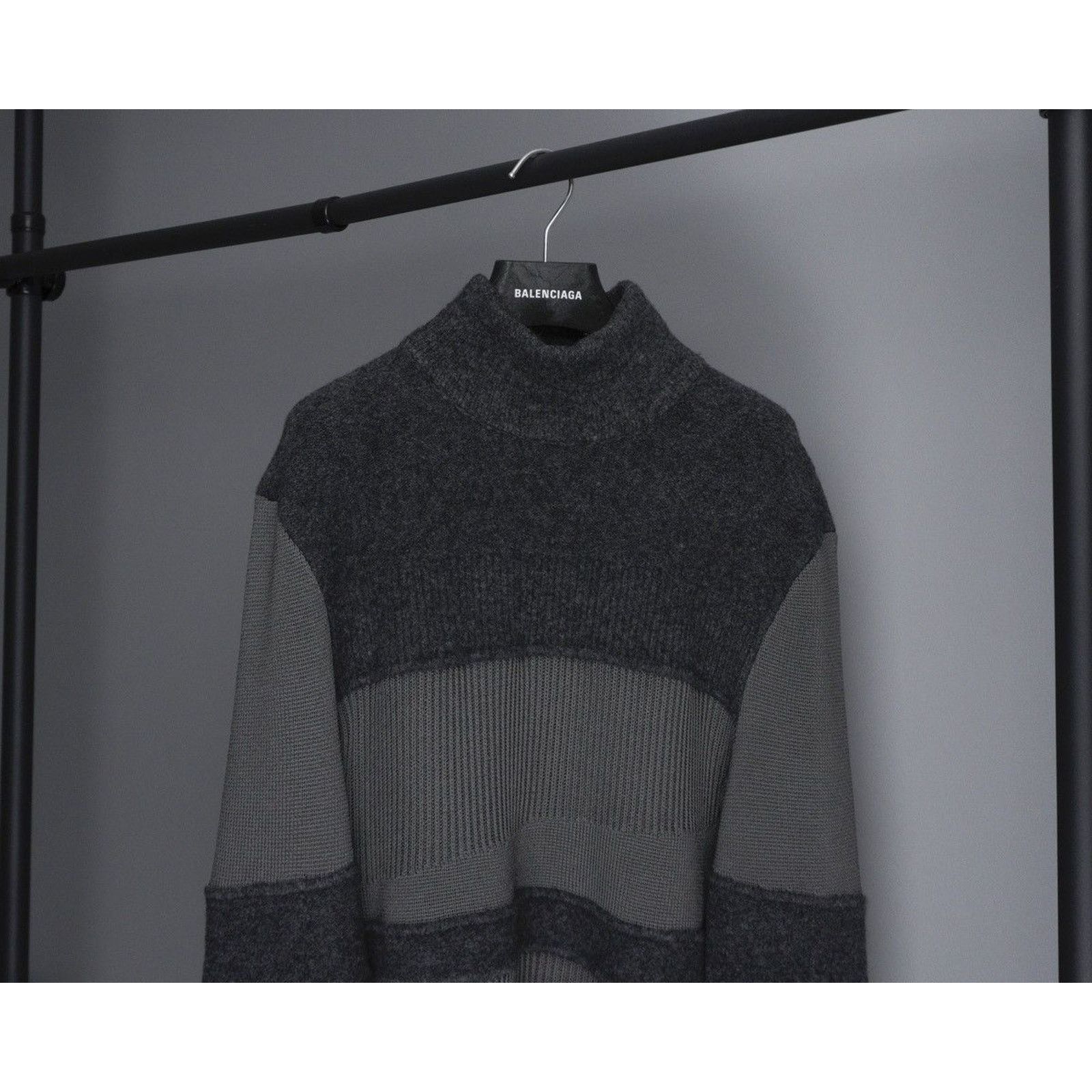 Helmut Lang Vintage helmut lang grey wool roll neck sweater Size US L / EU 52-54 / 3 - 2 Thumbnail