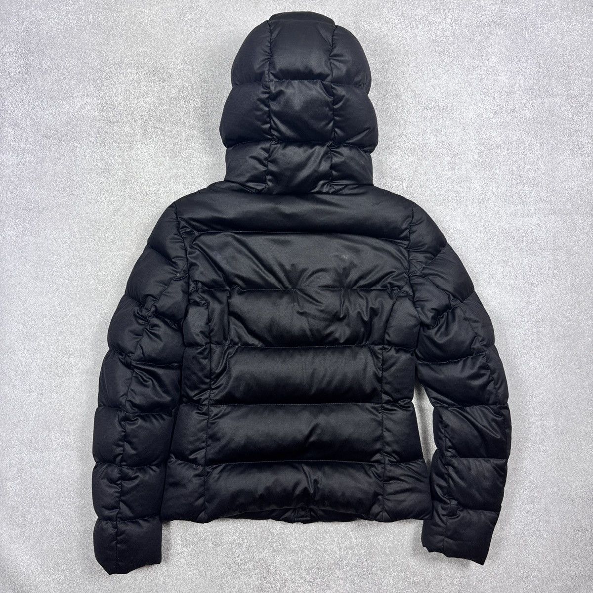 Moncler Women`s Moncler Jersey Grafit Puffer Hooded Jacket Size 2/M Size M / US 6-8 / IT 42-44 - 2 Thumbnail