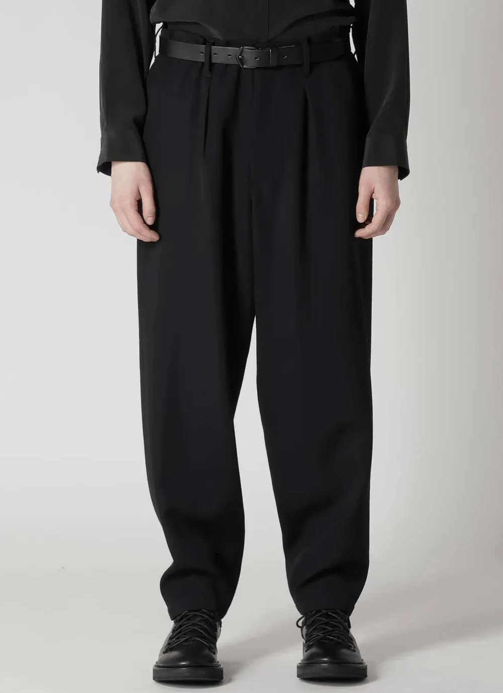 Yohji Yamamoto Yohji Yamamoto Pour Homme - ARMY WOOLBACK LOOP TAB PANT Size US 30 / EU 46 - 1 Thumbnail