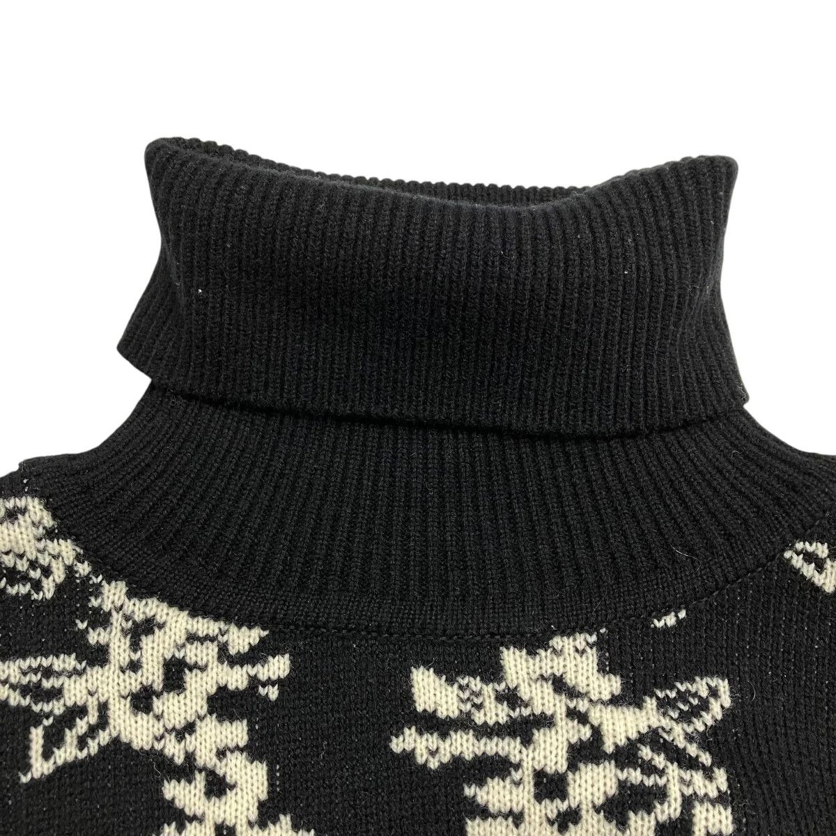Yohji Yamamoto Yohji Yamamoto pour homme/ FLOWER DESIGN high-neck knit Size US L / EU 52-54 / 3 - 3 Thumbnail