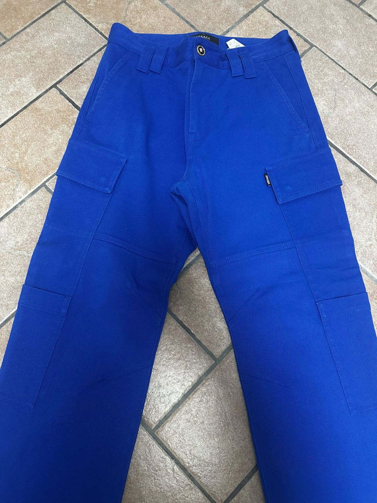 Versace Versace Blue Cargo Trousers Size US 32 / EU 48 - 2 Thumbnail