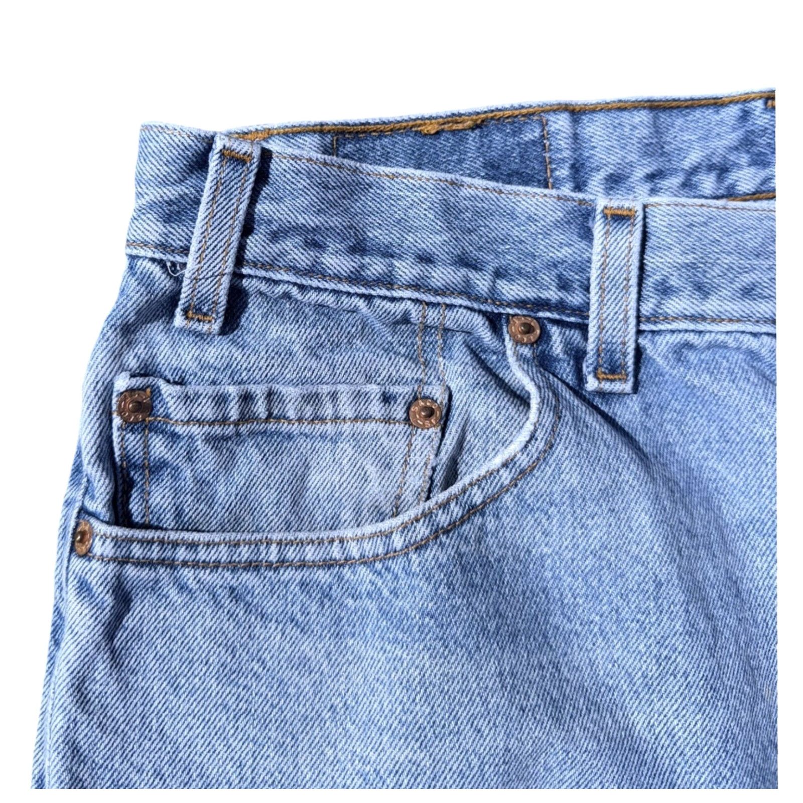 Levi's VINTAGE Levi's 505 Jeans 36x32 Light Wash Straight Blue Mens 90s RARE Size US 36 / EU 52 - 7 Thumbnail