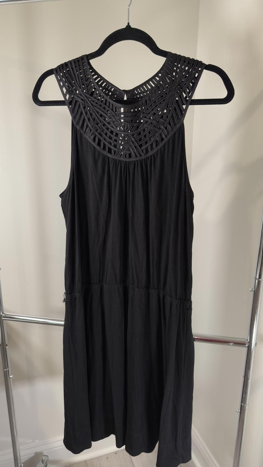 Designer Elegant Black Dress - White House Black Market - XL Size XL / US 12-14 / IT 48-50 - 1 Thumbnail