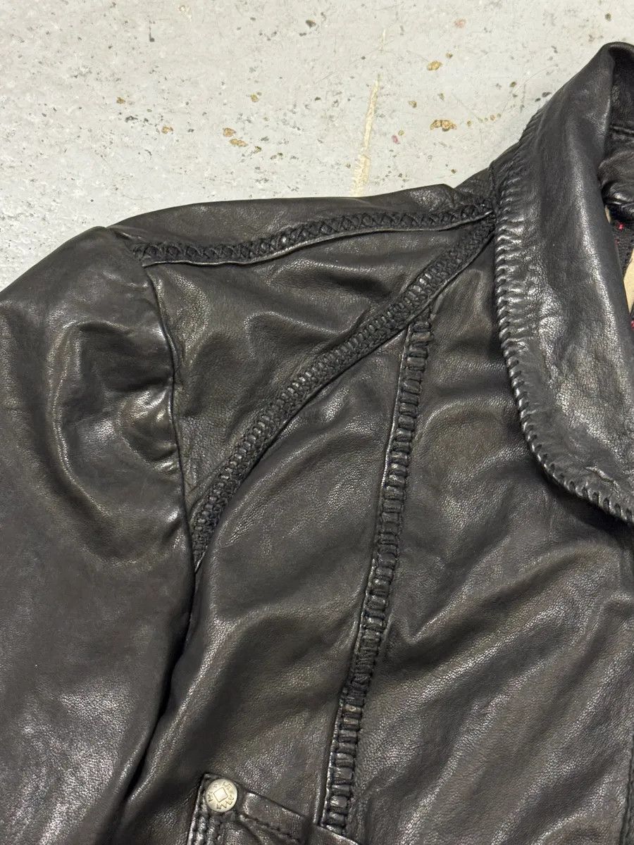 Marithe + Francois Girbaud Marithé + François Girbaud Black Avant-Garde Patches Leather Jacket Size M / US 6-8 / IT 42-44 - 8 Thumbnail