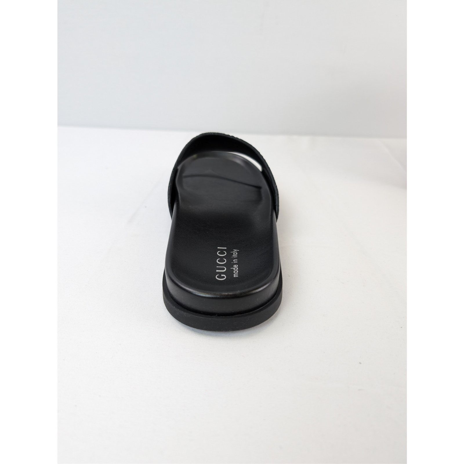 Gucci o1rshd1 Luxury Suede GG logo Slipper Slide Slider in Black Size US 7.5 / EU 40-41 - 13 Thumbnail