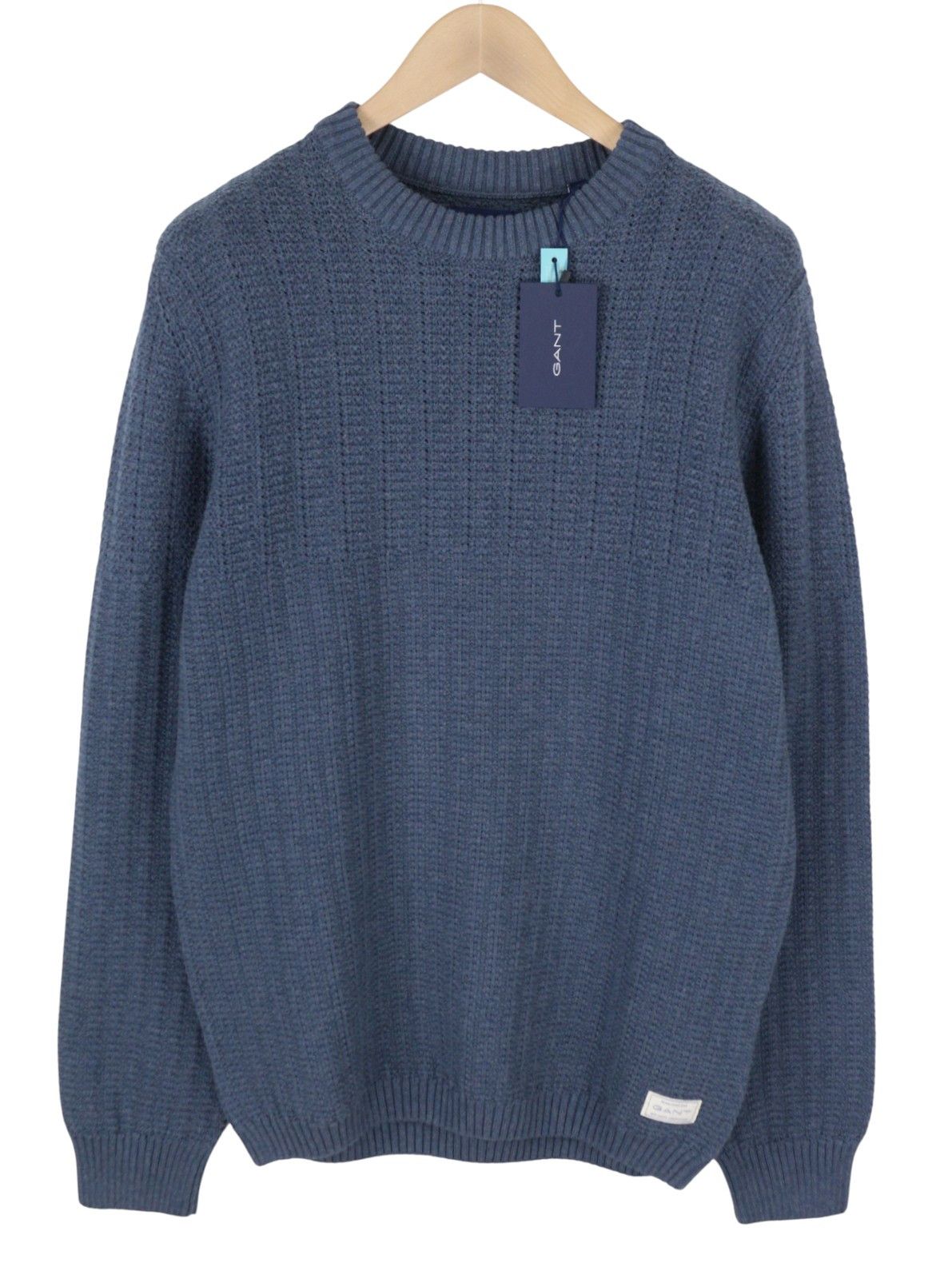 Gant MULTI COLOR C-NECK L Indigo Blue Melange Jumper 87251 Size US L / EU 52-54 / 3 - 2 Thumbnail