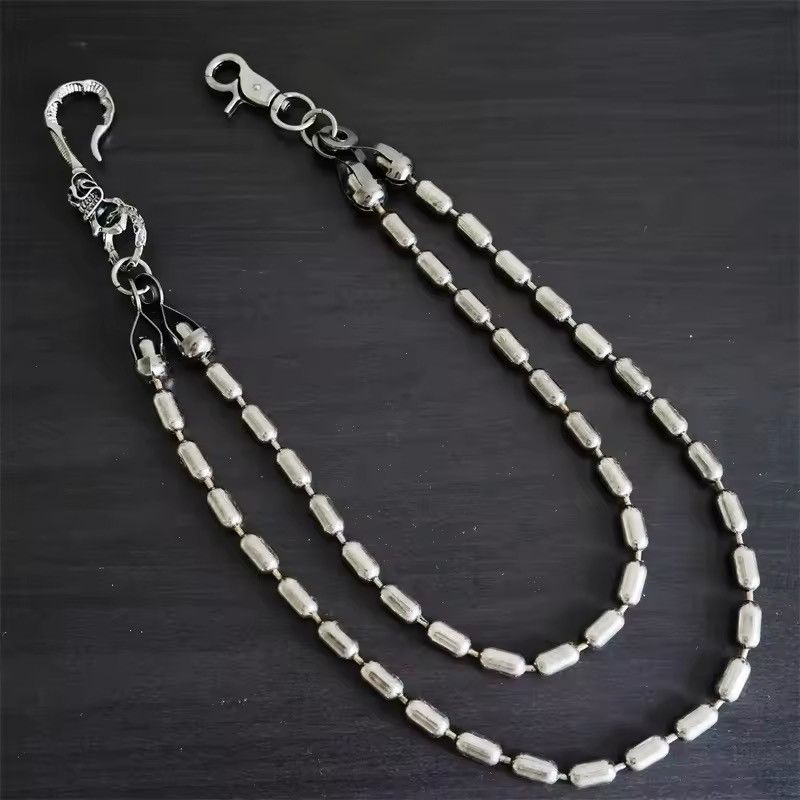 Jewelry Skull Hook Beads Pant Chain Size ONE SIZE - 4 Thumbnail