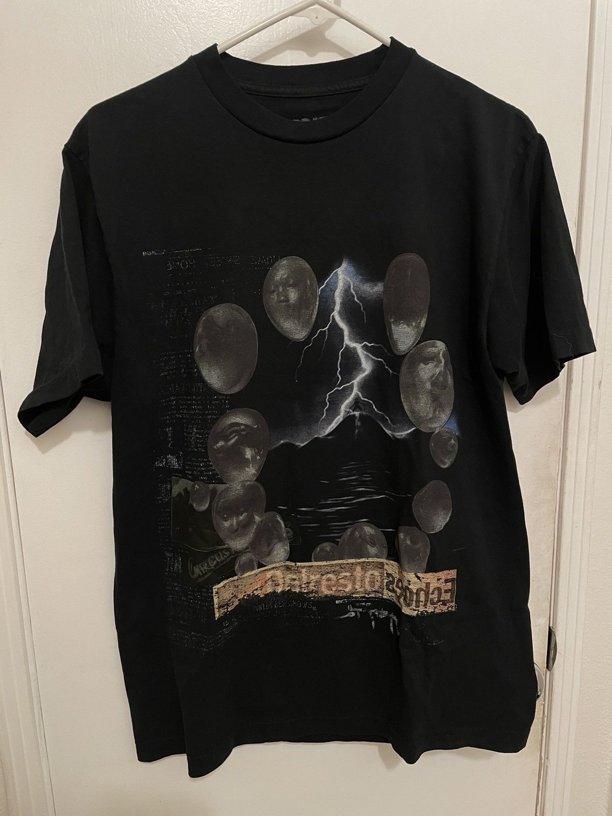 image of Circus Maximus Delresto Tour Tee Travis Scott Utopia Merch in Black, Men's (Size Medium)