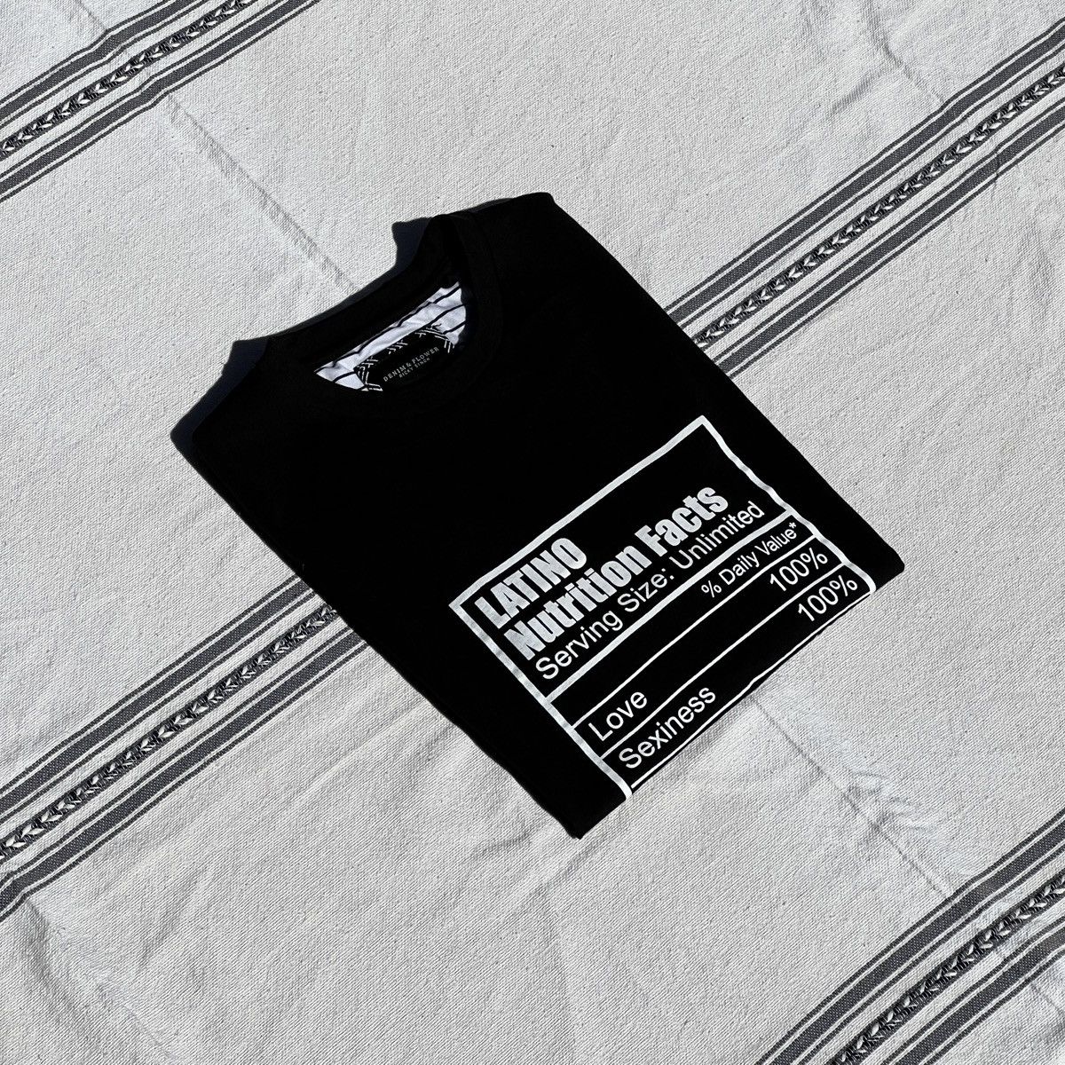 Denim & Flower Latino Nutrition Facts Tee Size US M / EU 48-50 / 2 - 1 Thumbnail