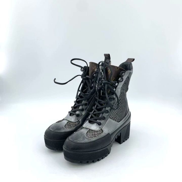 Louis Vuitton Louis Vuitton Monogram Patchwork Platform Short Boots Size US 6.5 / IT 36.5 - 1 Thumbnail