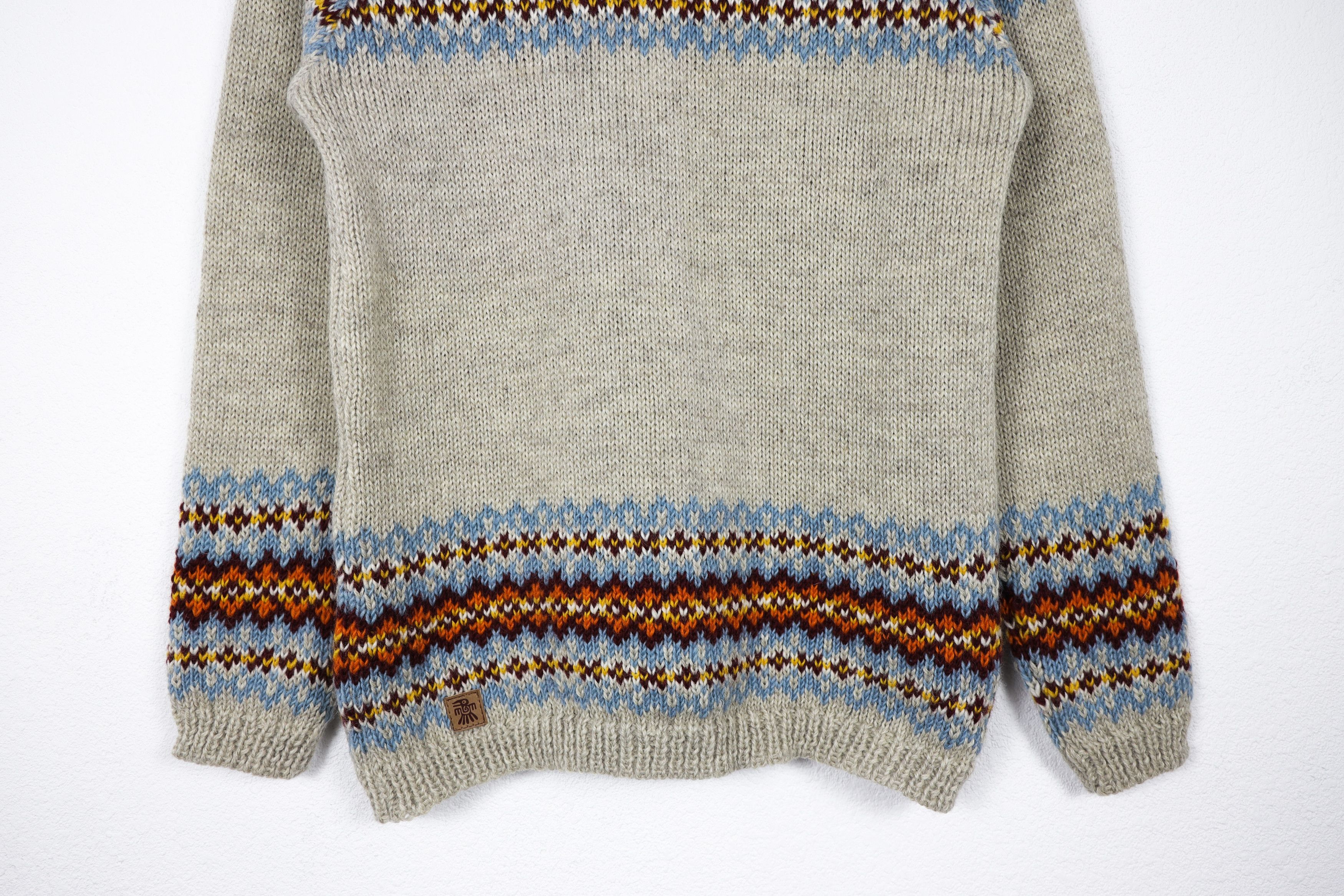 Other Pachamama Handknit Ornament Wool Sweater Avant Garde Size S / US 4 / IT 40 - 3 Thumbnail