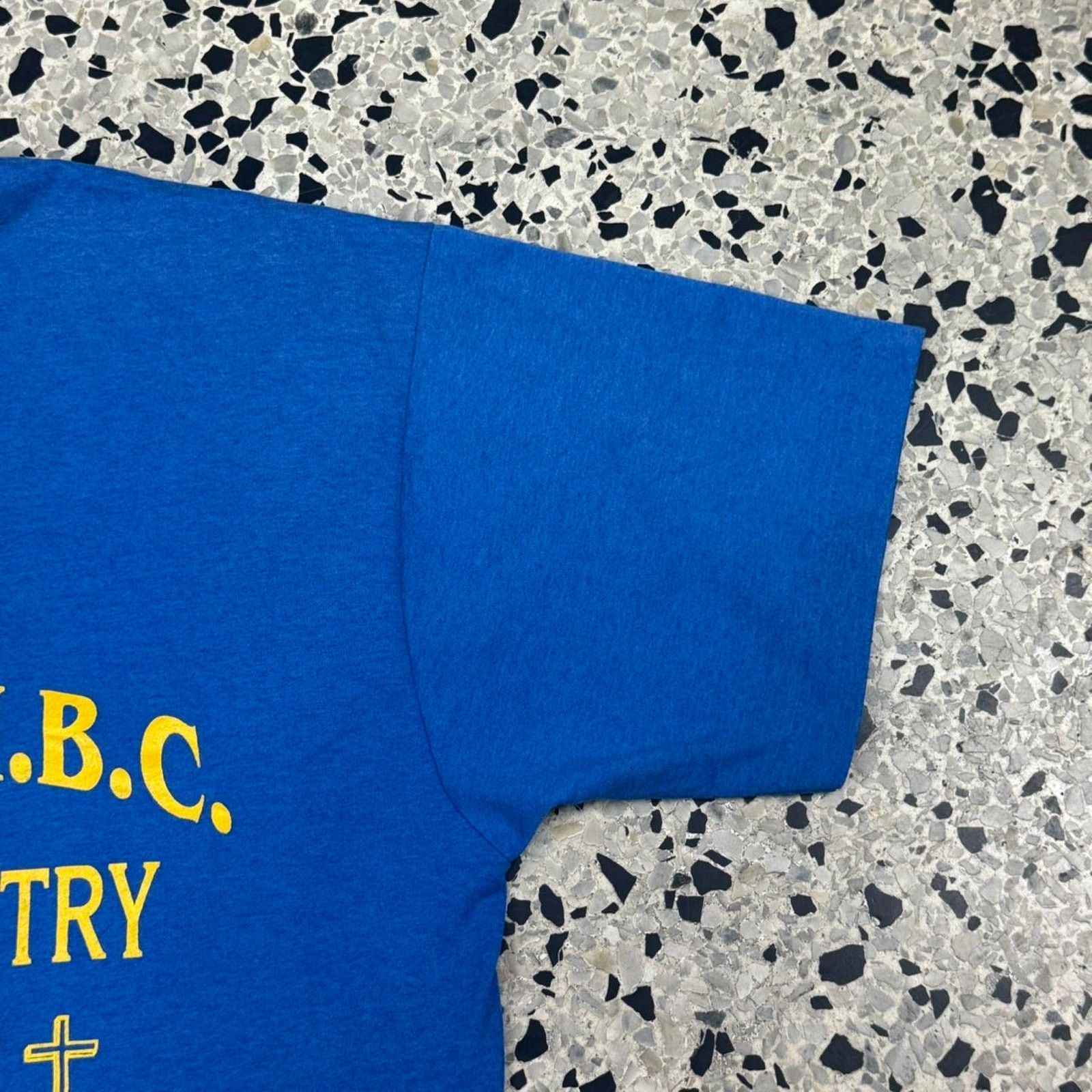 Fruit Of The Loom × Vintage VINTAGE 90S SINGLE STITCH MT CARMEL FELLOWSHIP RELIGIOUS TEE Size US XL / EU 56 / 4 - 3 Thumbnail