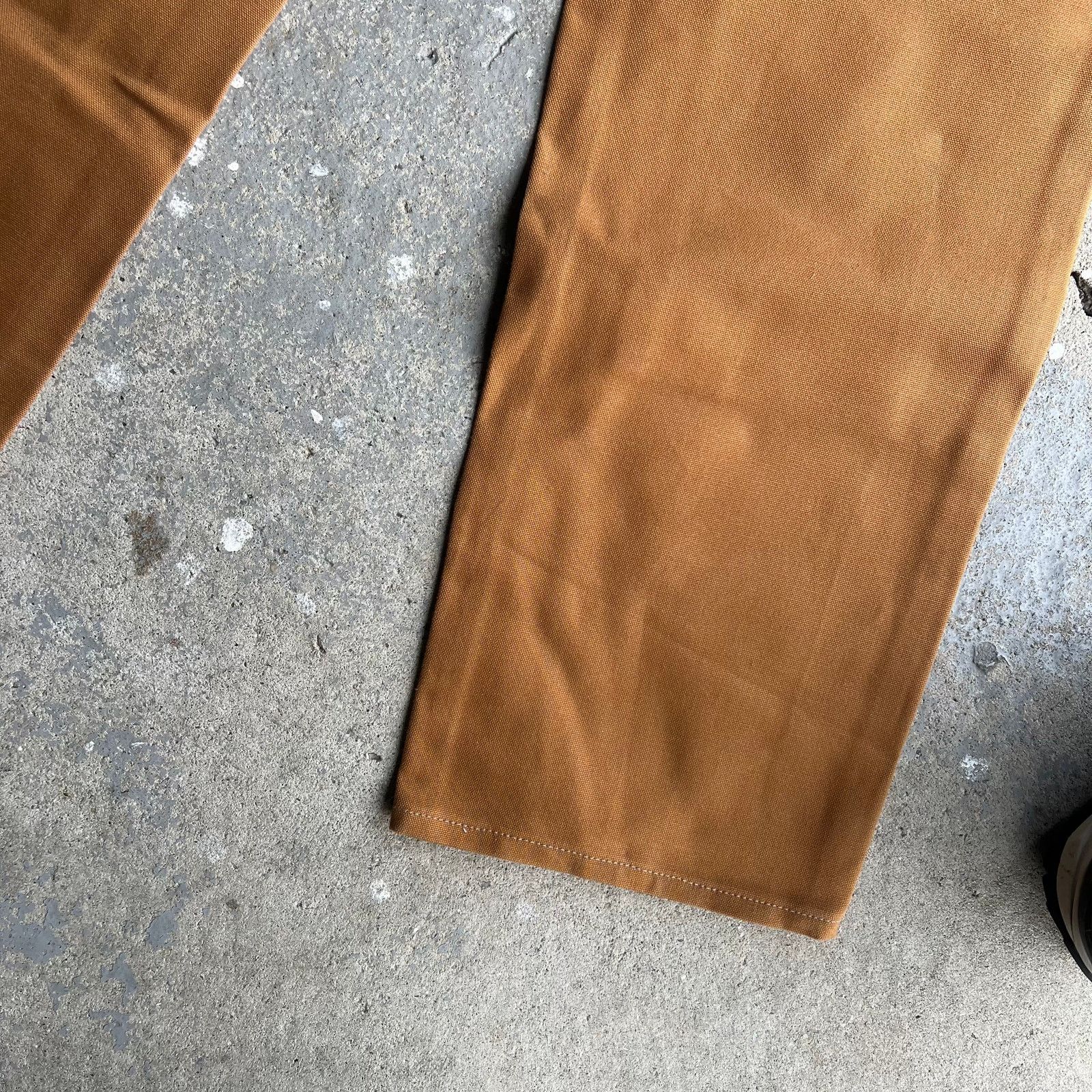 Vintage carhartt brown y2k double knee work carpenter pants
