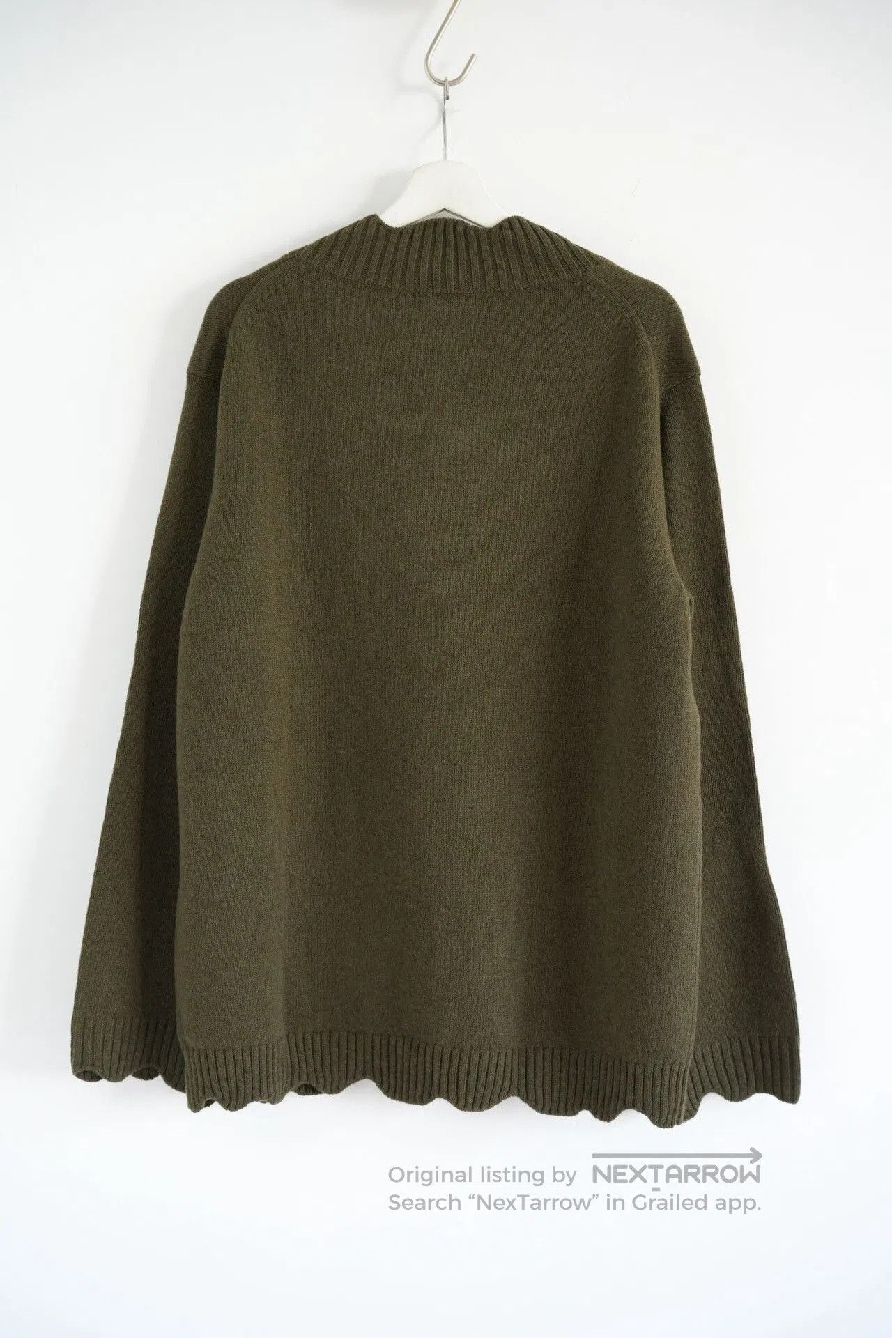 Yohji Yamamoto olive green wool sweater by Yohji Yamamoto. Size US L / EU 52-54 / 3 - 2 Thumbnail