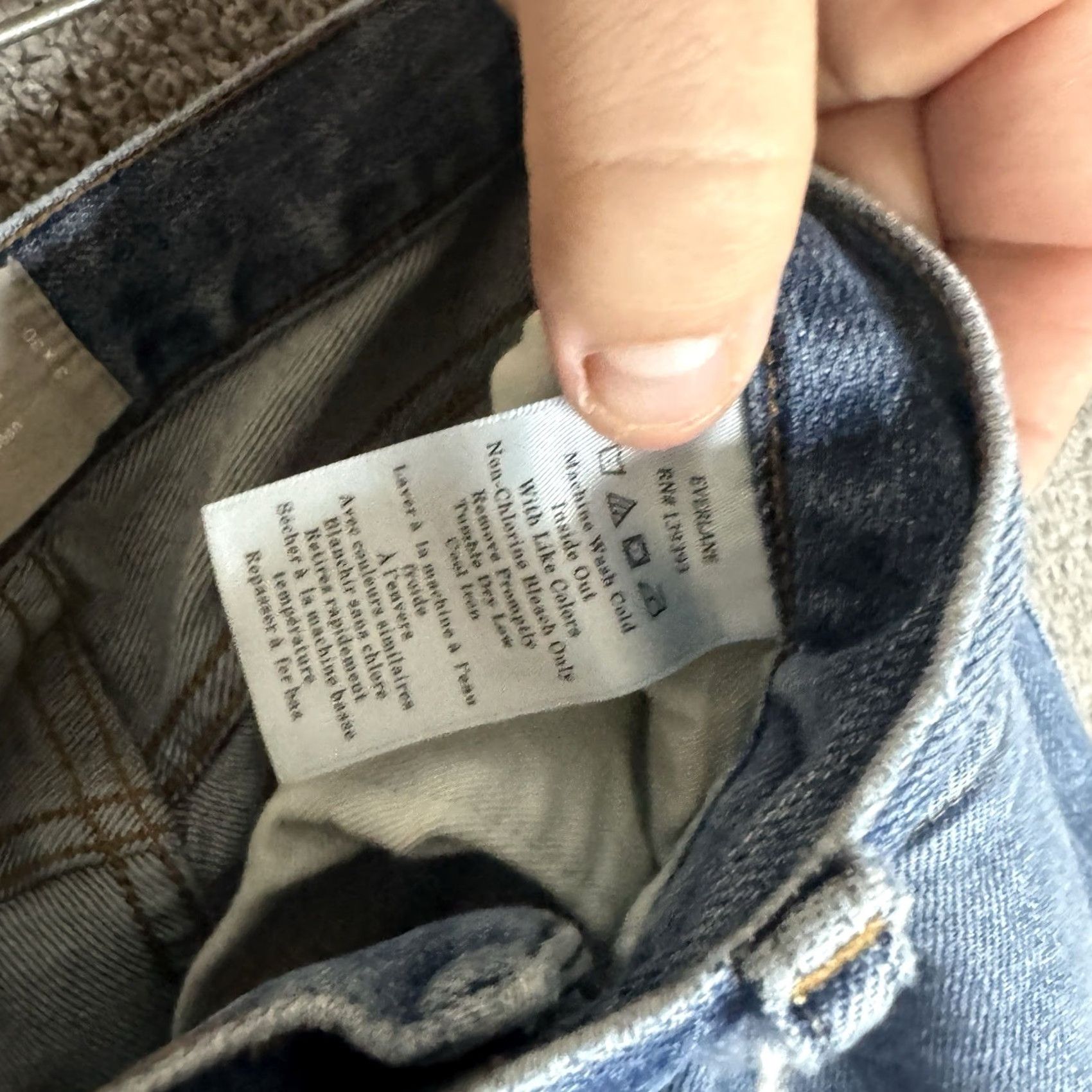 Everlane Everlane Jeans Slim Fit 31x30 Denim Blue Cotton City Preppy Mens Regular 5-Pocket Design Jeansomer Size US 31 - 5 Thumbnail
