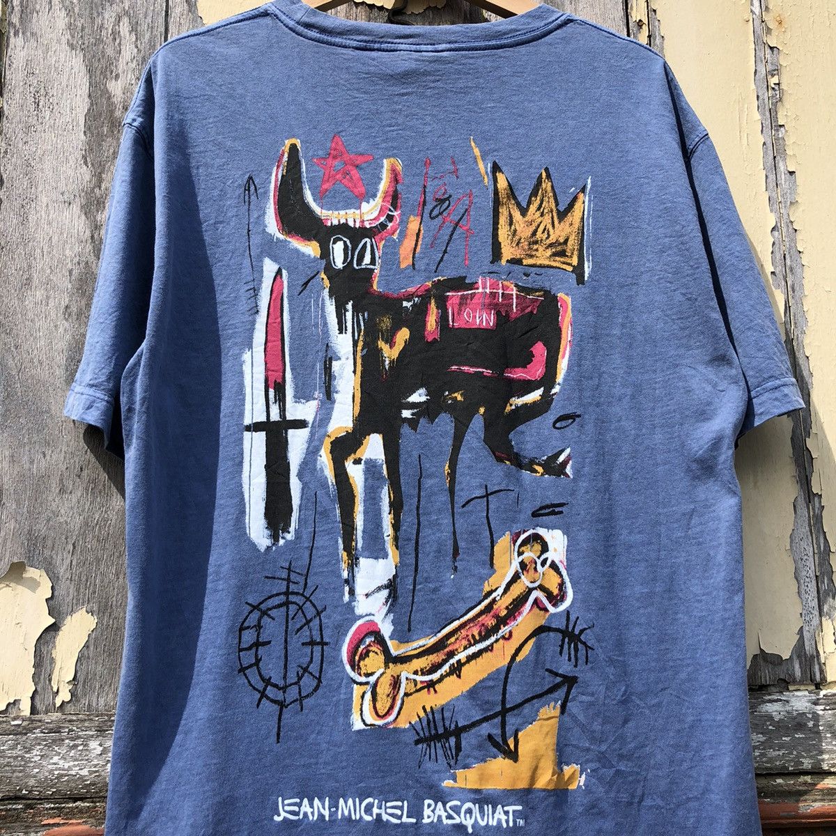 Vintage 💢Rare💢 JEAN MICHEL BASQUIAT Streetwear Over Saiz Tshirt Size US L / EU 52-54 / 3 - 3 Thumbnail