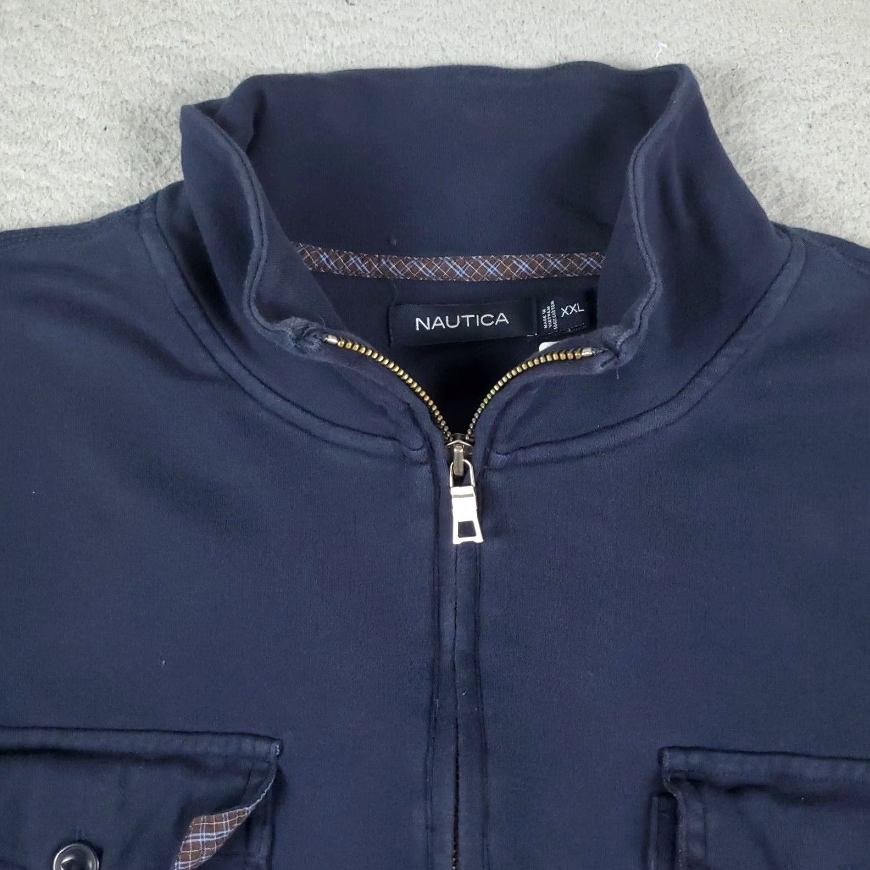 Nautica VINTAGE Nautica Blue Pullover Sweater 1/4 Zip Casual Knit All Seasons Size 2XL Size US XXL / EU 58 / 5 - 2 Thumbnail