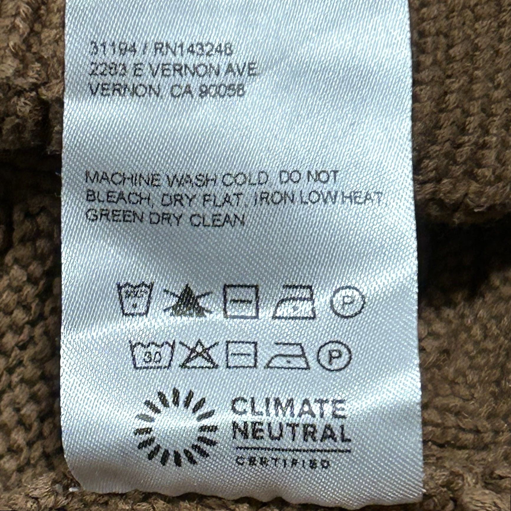 Reformation VINTAGE Reformation Winnie Basketweave Organic Cotton Brown Sweater Women’s Large Size L / US 10 / IT 46 - 5 Thumbnail