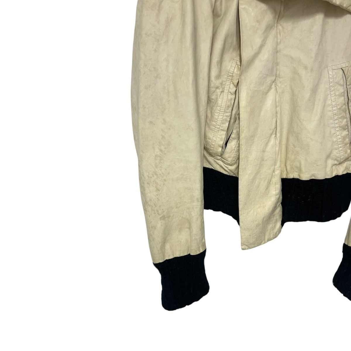 Ann Demeulemeester Ann d sample leather jacket Size US M / EU 48-50 / 2 - 3 Thumbnail