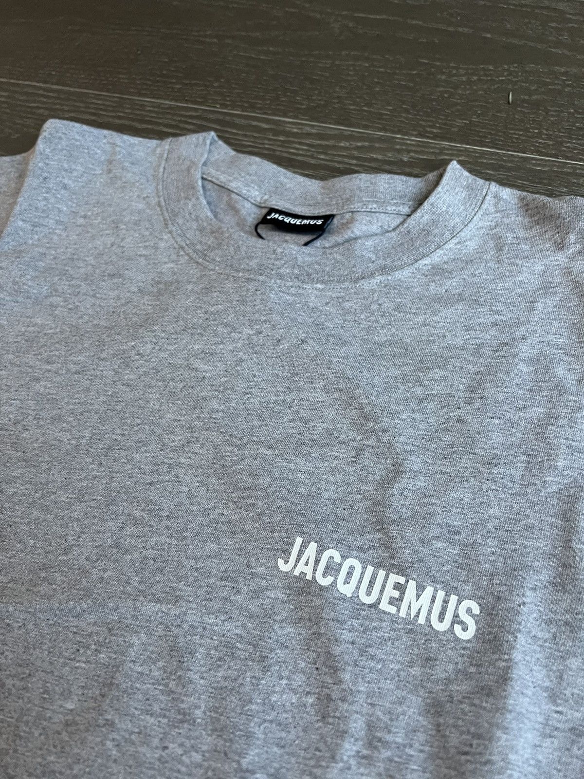 image of Jacquemus Long-Sleeve Le T-Shirt in Grey, Men's (Size 2XL)