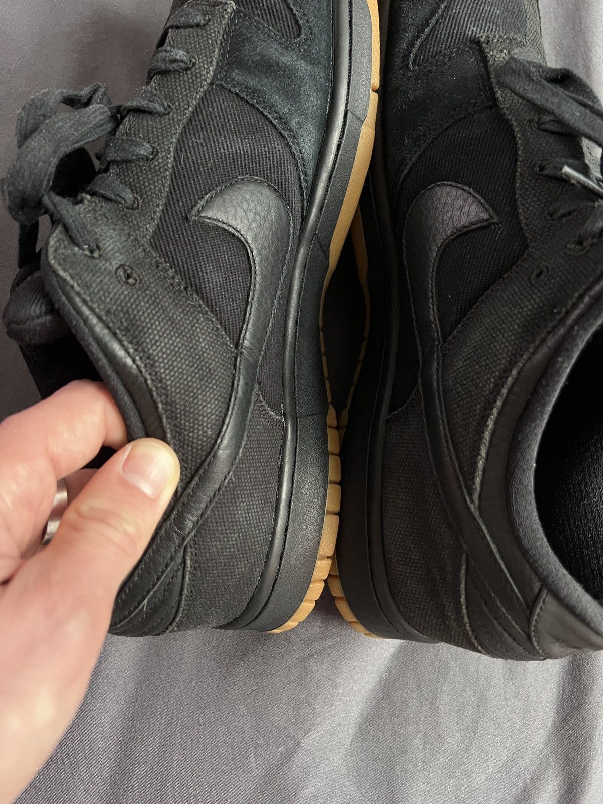 Nike × The Basement Nike x The Basement Dunk Low Black Size US 12 / EU 45 - 12 Thumbnail