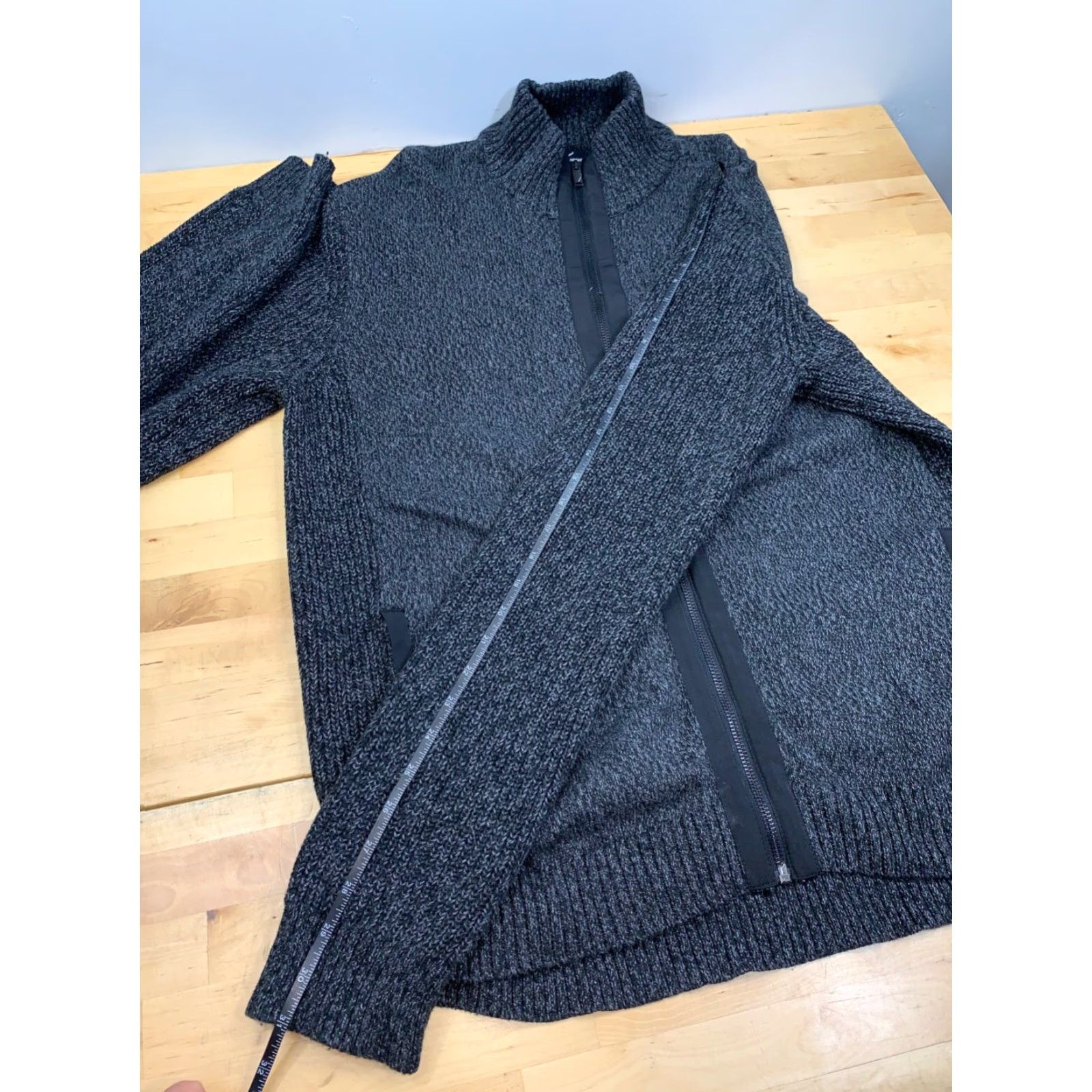 Vintage Daniel Hechter Jacket Mens XL Knit Charcoal Gray Casual Zip Pockets #8204 Size US XL / EU 56 / 4 - 8 Thumbnail