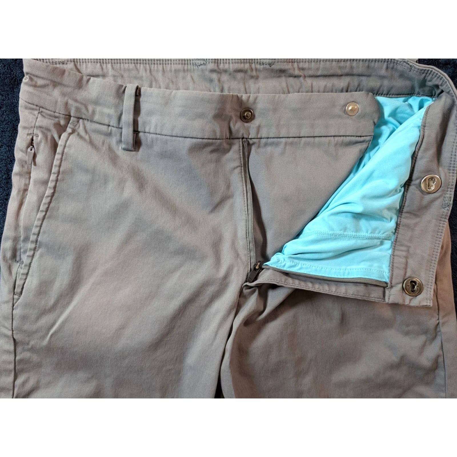Vintage Birddogs Men's 30x30 Light Gray Stretch Chino Slim Fit Pants Size US 30 / EU 46 - 4 Thumbnail