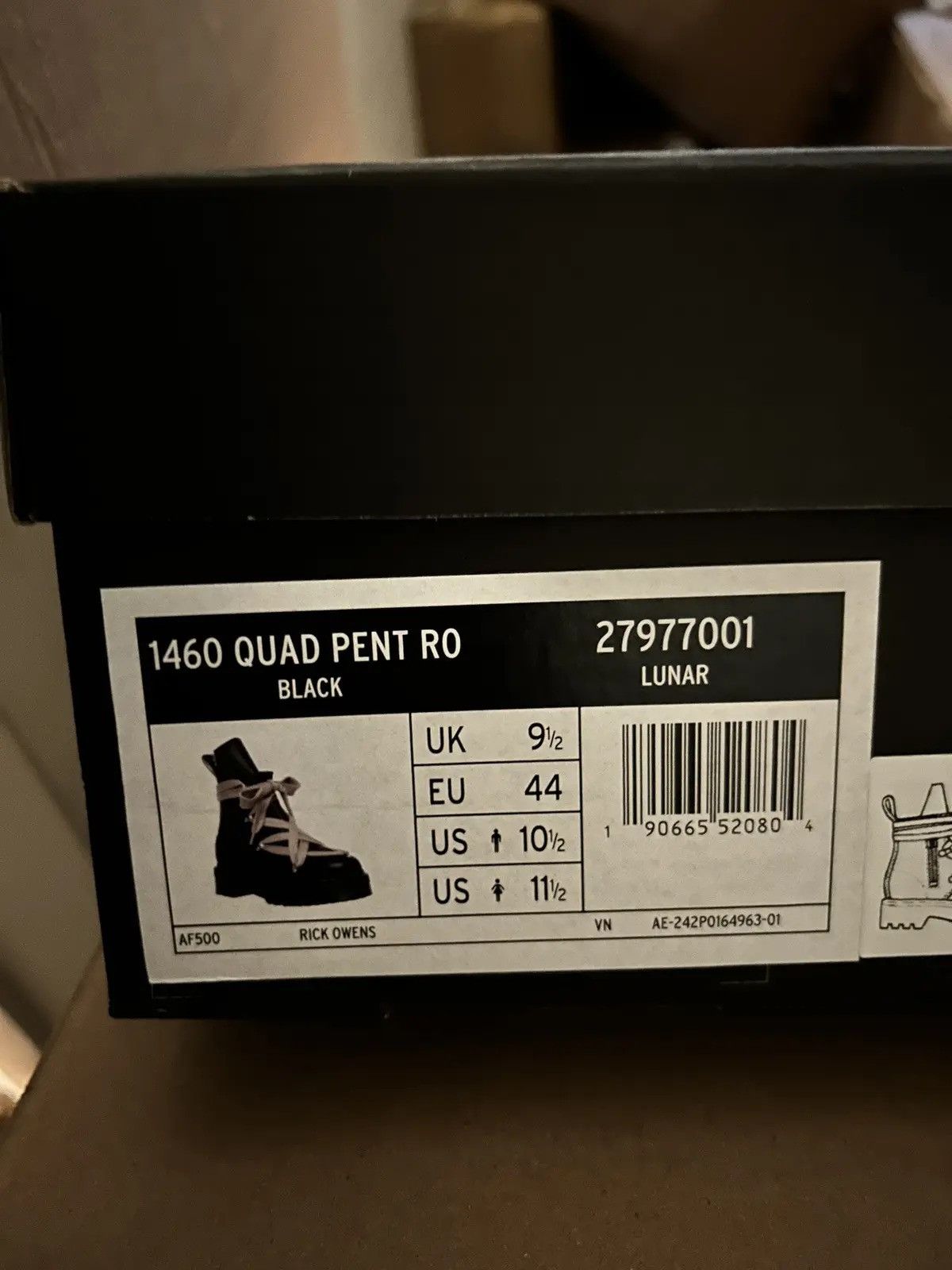 Dr. Martens × Rick Owens Jumbo Lace Boots Size US 10.5 / EU 43-44 - 7 Thumbnail