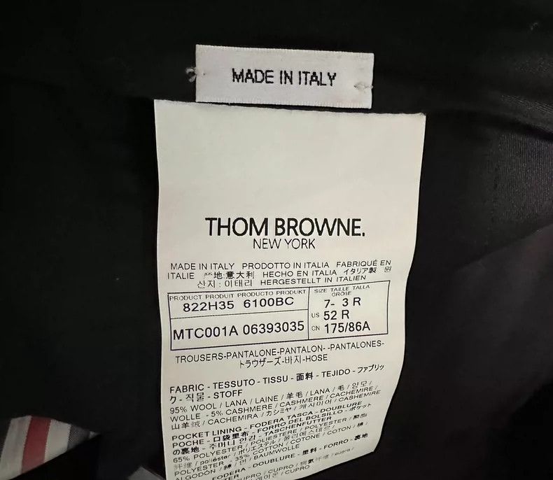 Thom Browne Thom Browne size3 Flannel men's trousers Size 40S - 2 Thumbnail