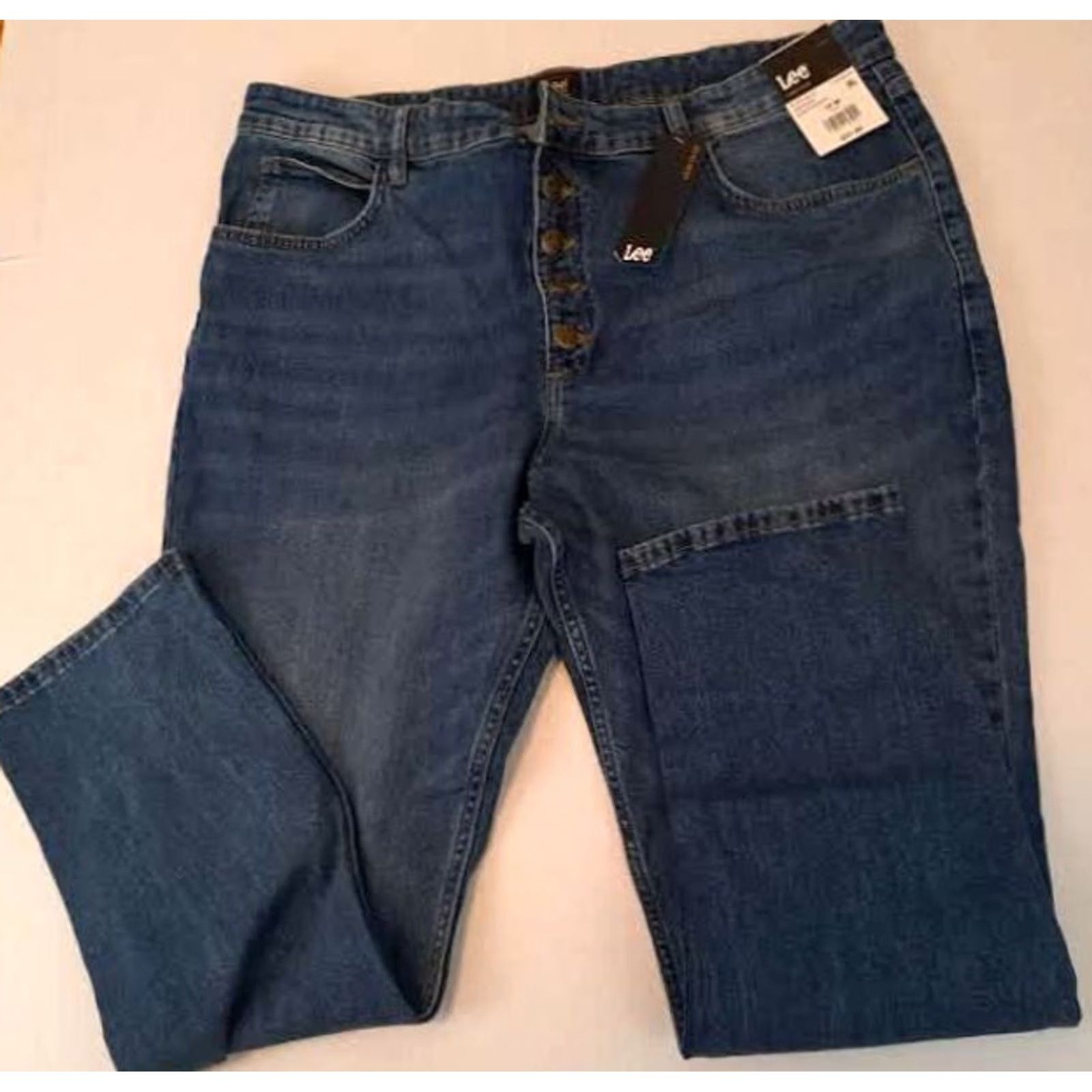 Lee Vintage Lee Heritage Denim Womens Straight Jeans 18 M NWT Blue Size 40" / US 18 - 2 Thumbnail