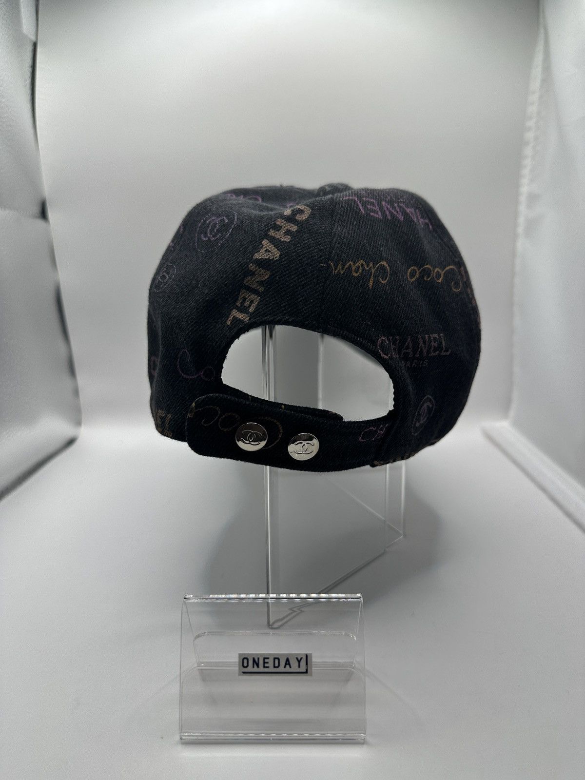 Chanel Chanel Hat Black Denim Size ONE SIZE - 3 Thumbnail