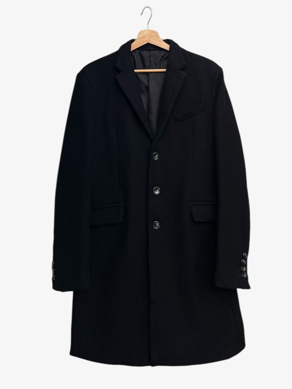 JACKROSE Jackrose Luv Maison Wool Blend Black Chester Coat Size US S / EU 44-46 / 1 - 1 Thumbnail