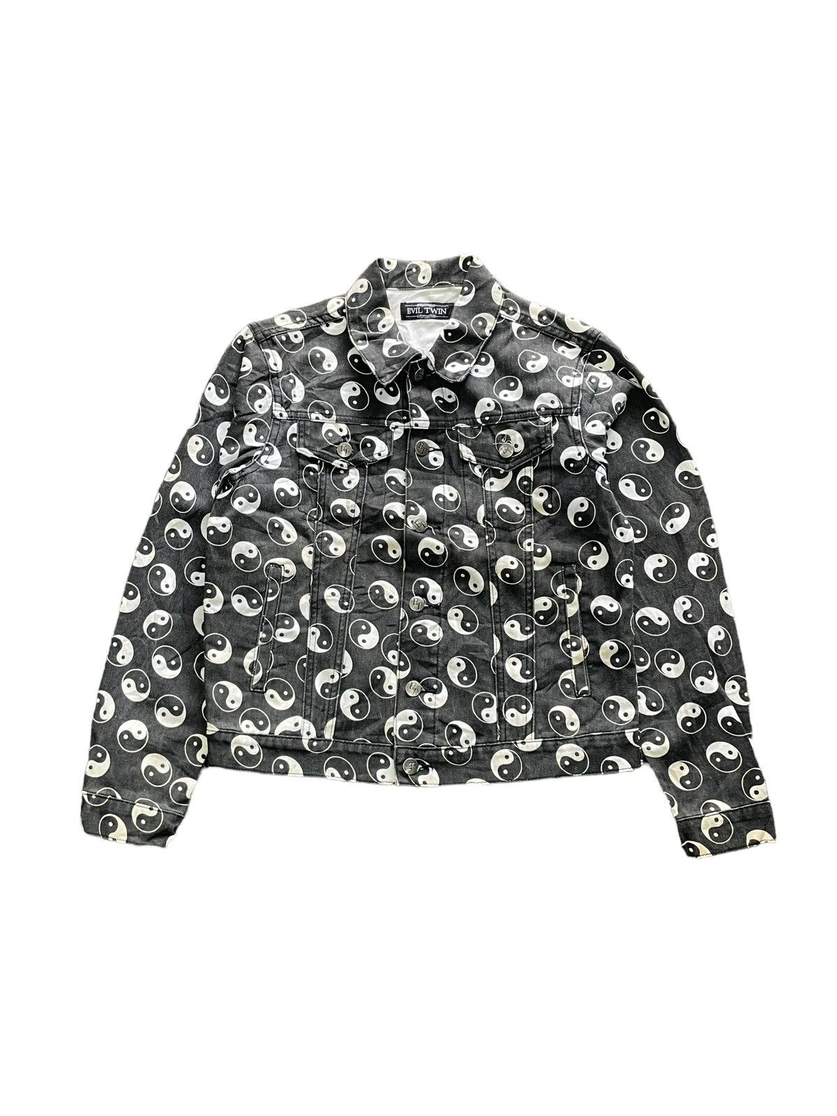 If Six Was Nine Evil Twin Overprint Taosim Denim Jacket Size US S / EU 44-46 / 1 - 1 Thumbnail