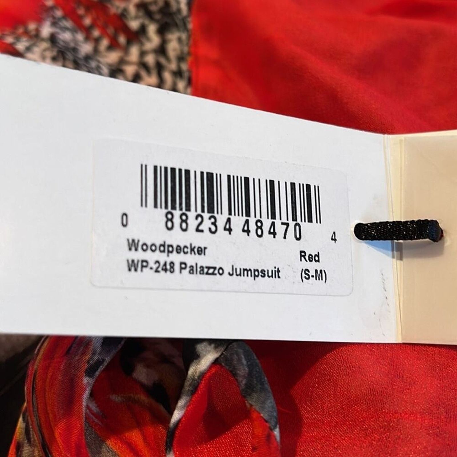 Other Shahida Parides Woodpecker Red Multi Palazzo Jumpsuit Size S Size 27" / US 4 / IT 40 - 6 Thumbnail