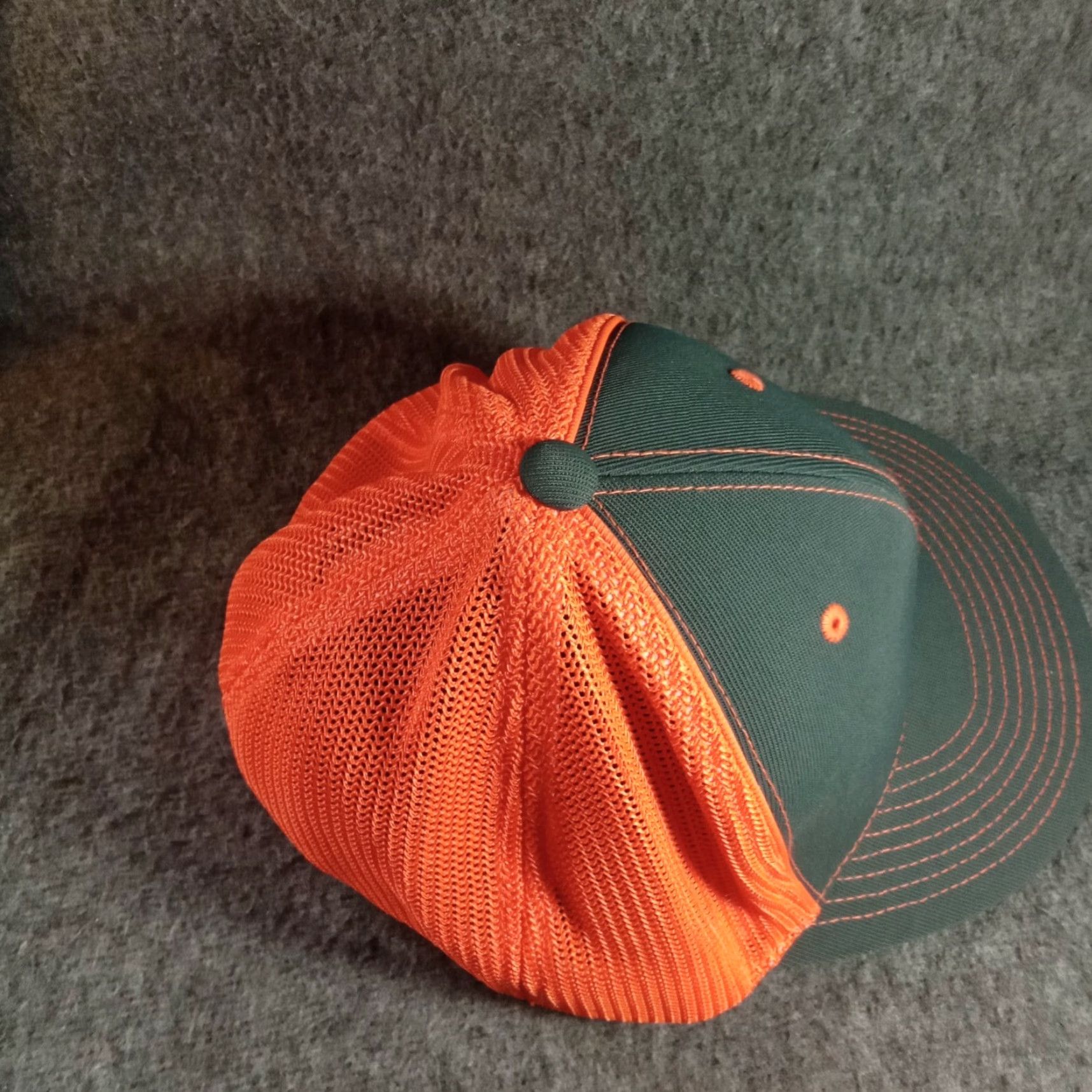 Logo 7 S And M Hat Cap Fitted Men Medium Gray Orange Logo Outdoor Causal D Series 4D5 Size ONE SIZE - 6 Thumbnail